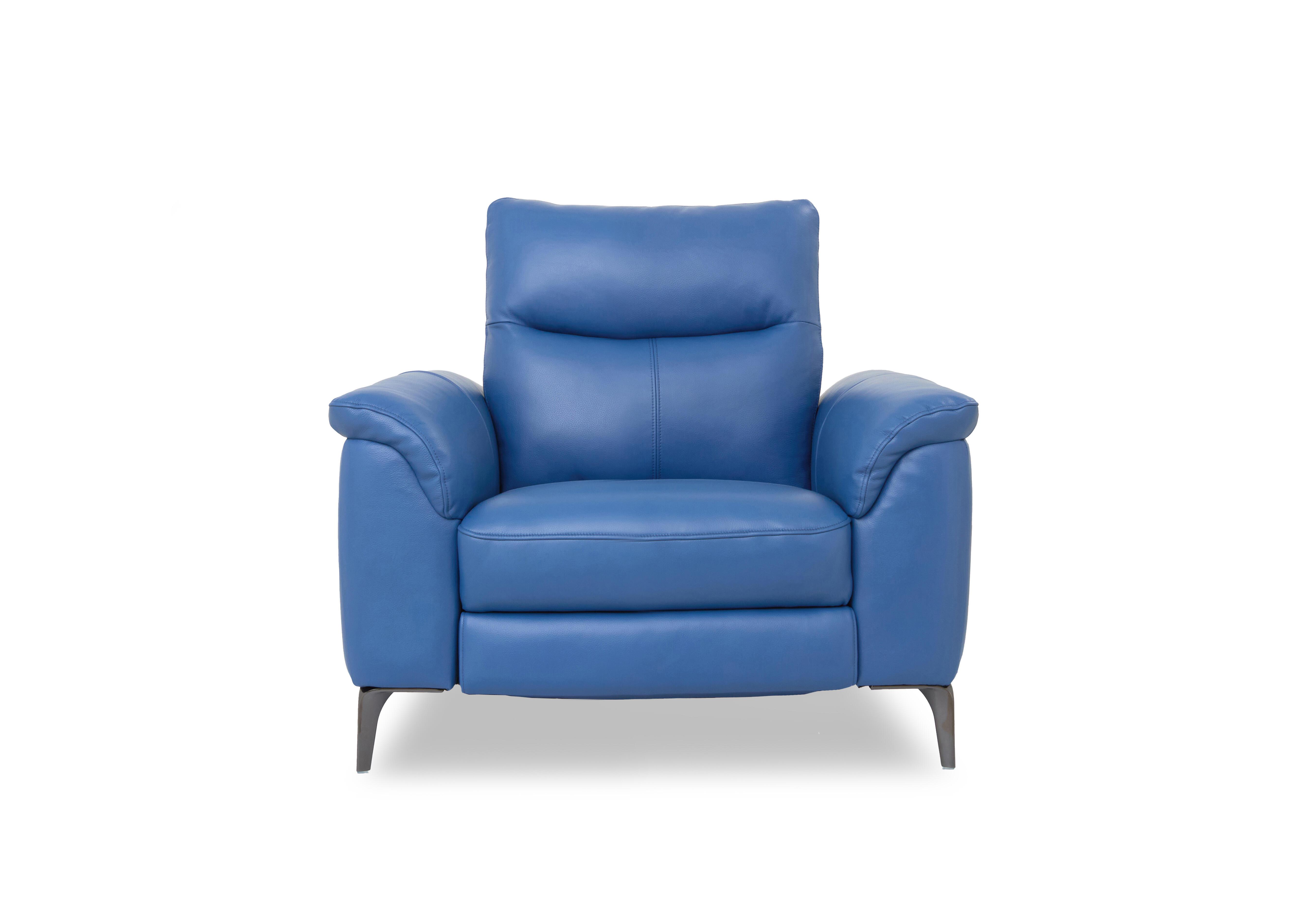 Morgan Leather Chair in Oslo Aegean Cat-40/12 on Furniture Village