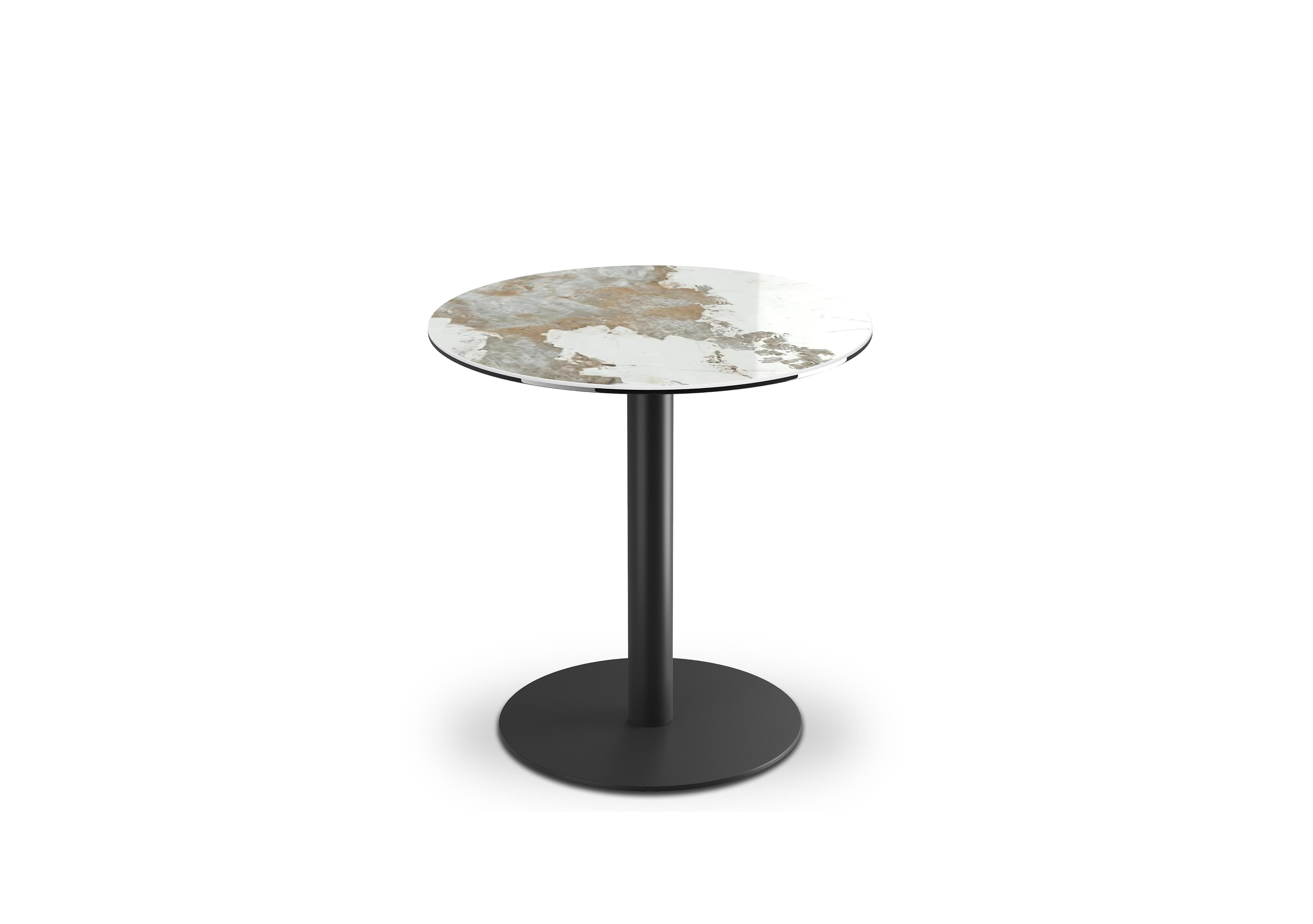 Pique Round Dining Table in Calcatta Marble on Furniture Village
