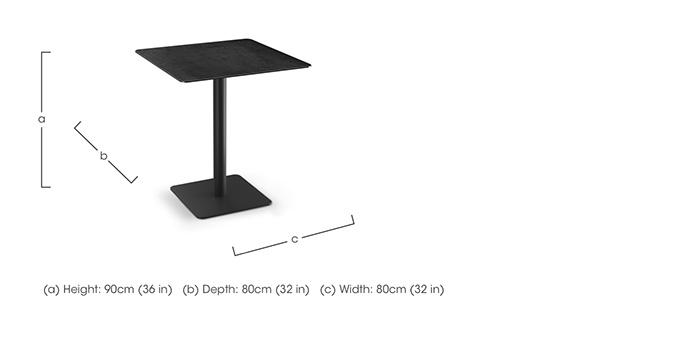 Pique Square Bar Table in  on Furniture Village