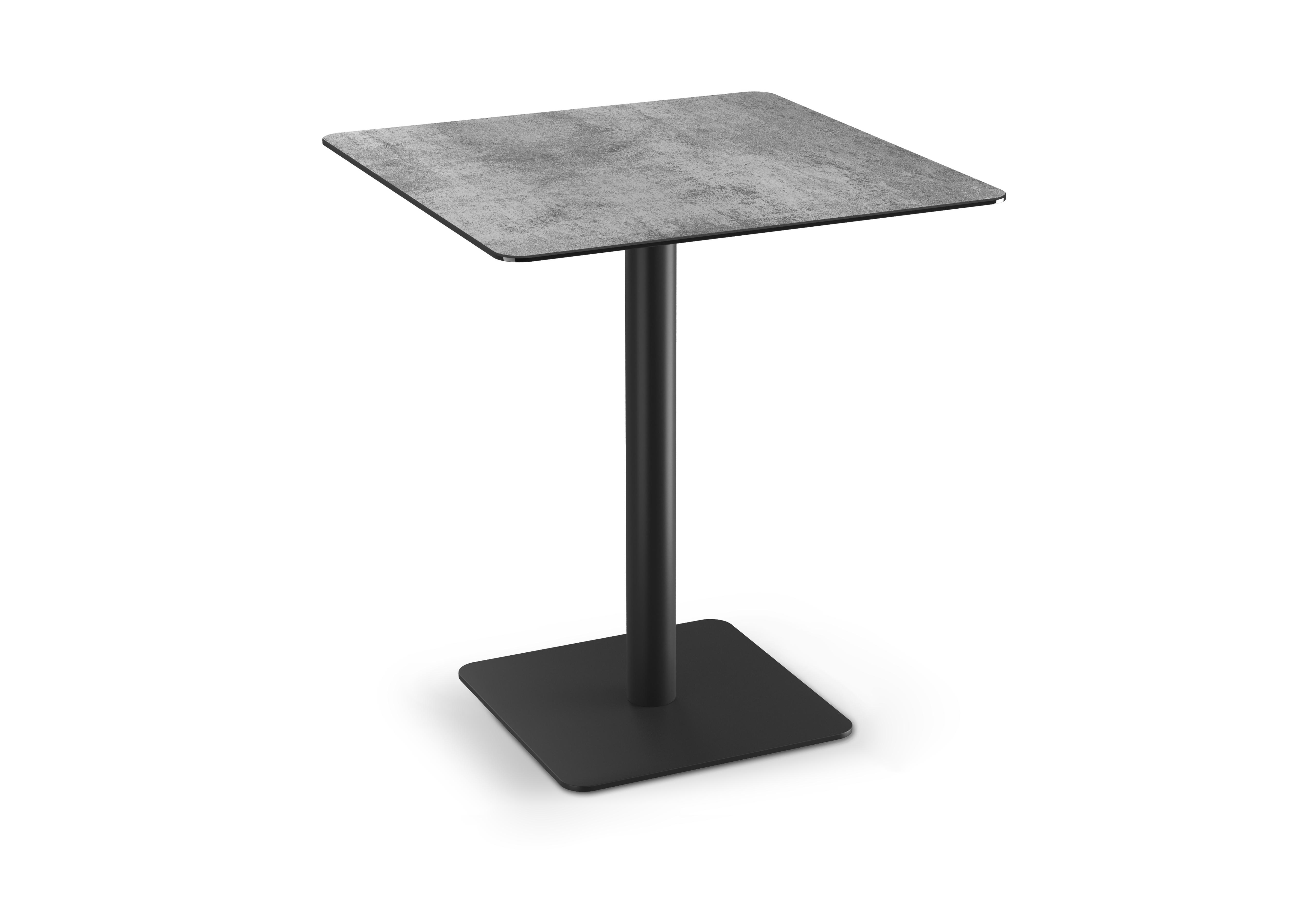 Pique Square Bar Table in Silver on Furniture Village