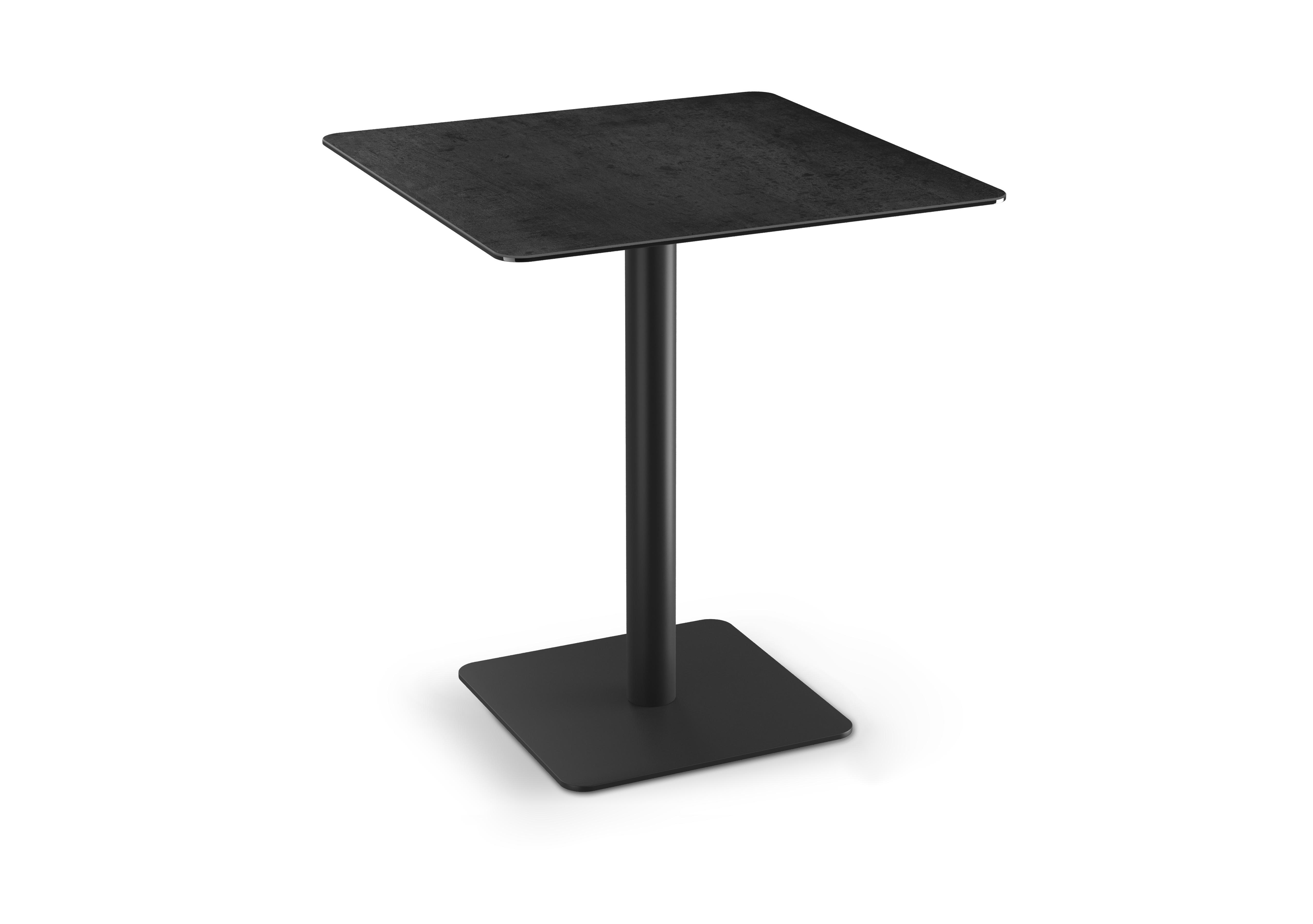 Pique Square Bar Table in Titanium on Furniture Village