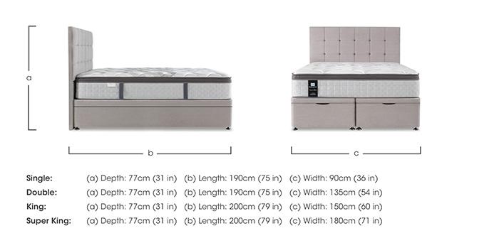 Elevate Ultra Luxury End Ottoman Divan Set in  on Furniture Village
