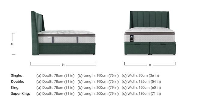 Elevate Ultra Supreme End Ottoman Divan Set in  on Furniture Village