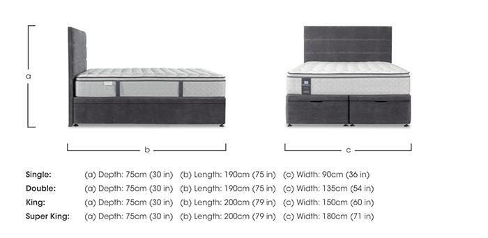 Elevate Elite End Ottoman Divan Set in  on Furniture Village