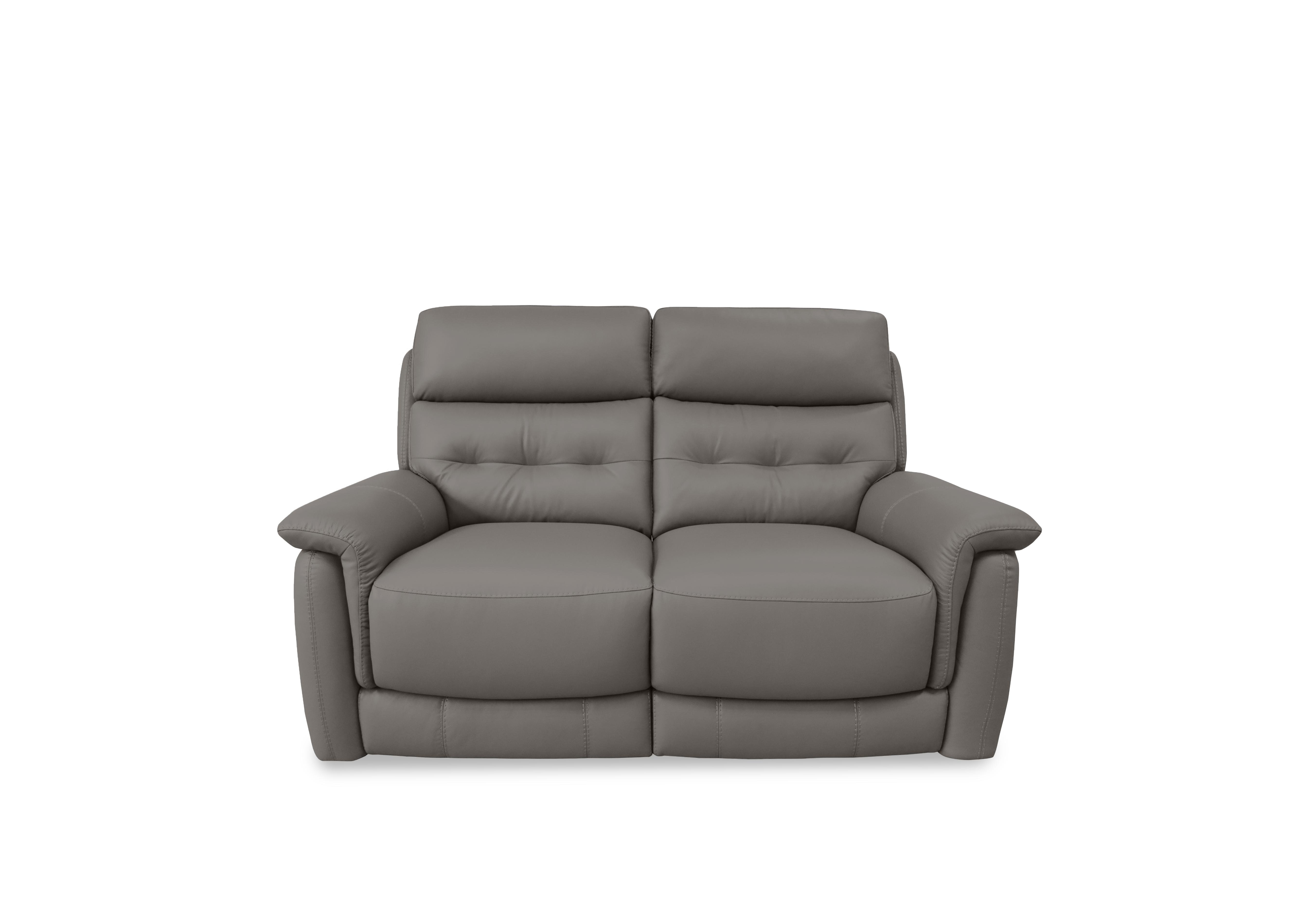 Springer Leather 2 Seater Sofa in Bv-042e Elephant on Furniture Village