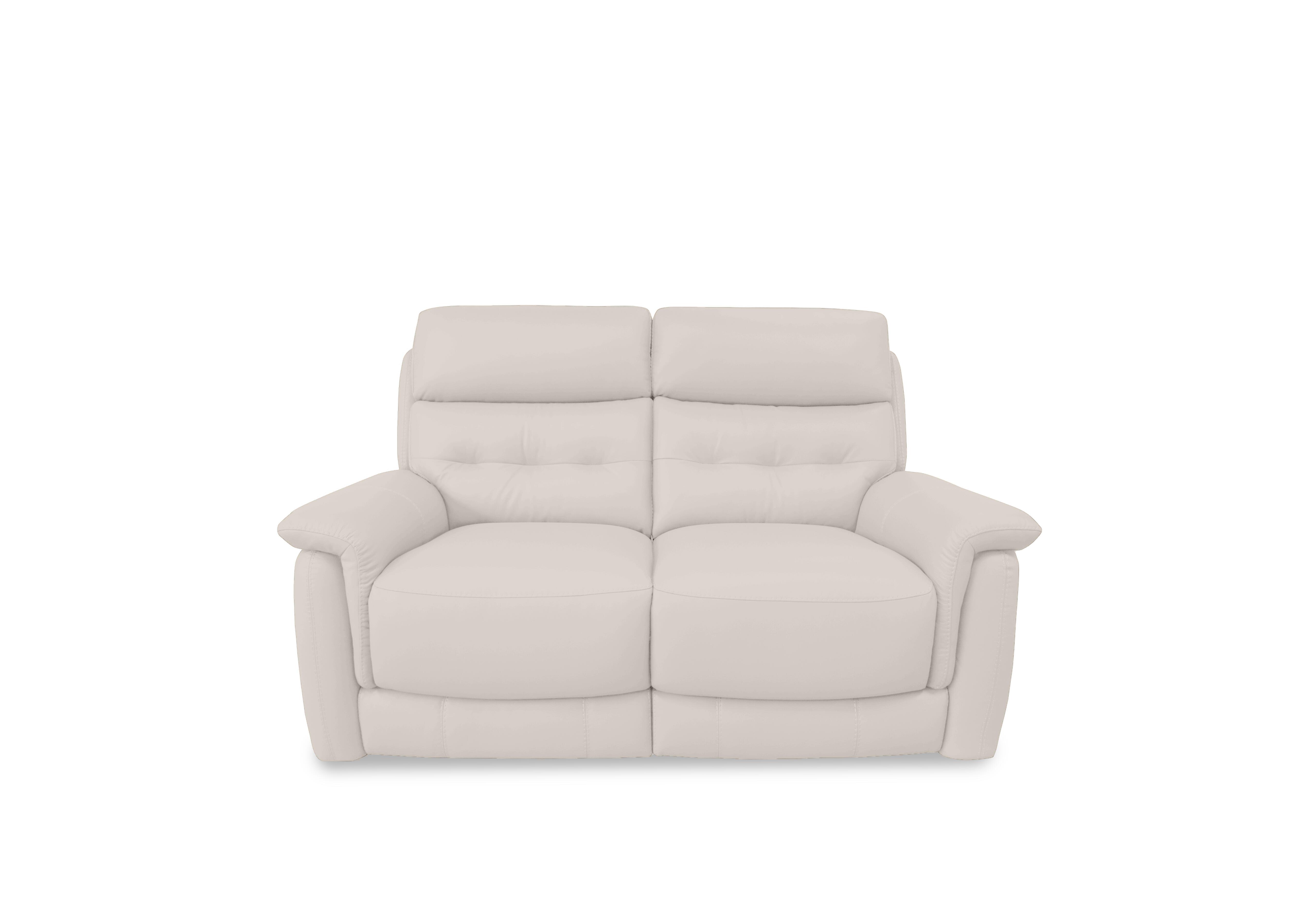 Springer Leather 2 Seater Sofa in Bv-156e Frost on Furniture Village