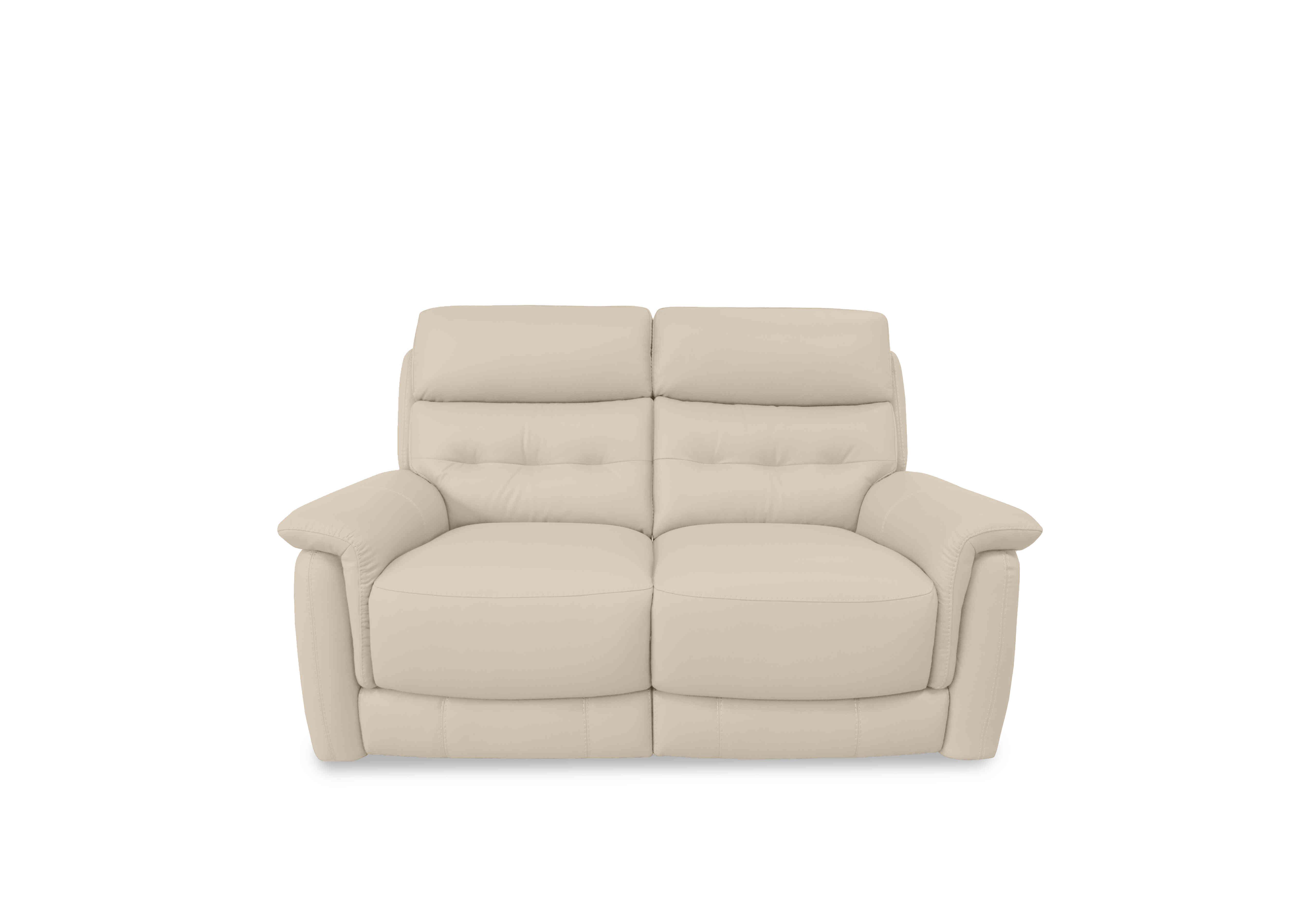 Springer Leather 2 Seater Sofa in Bv-862c Bisque on Furniture Village