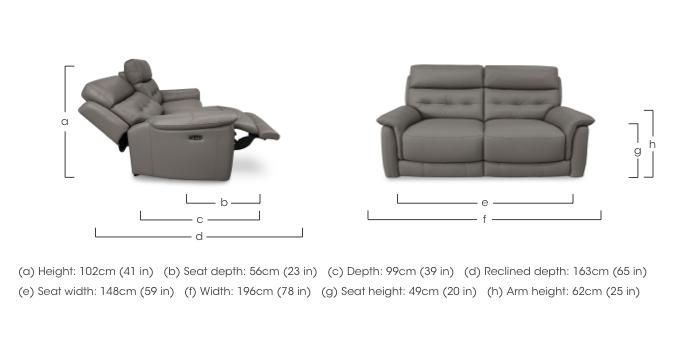 Springer Leather 3 Seater Sofa in  on Furniture Village