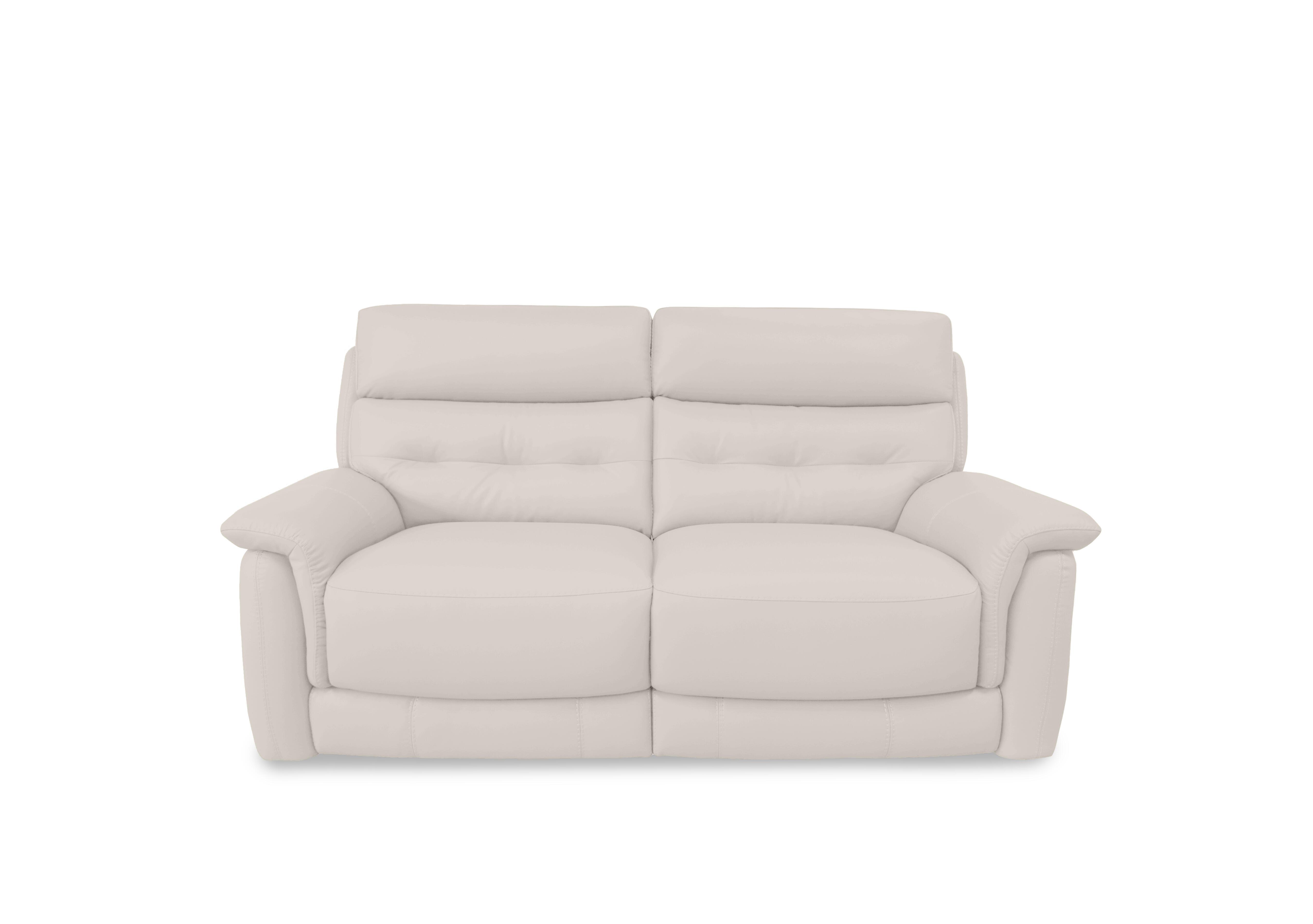 Springer Leather 3 Seater Sofa in Bv-156e Frost on Furniture Village