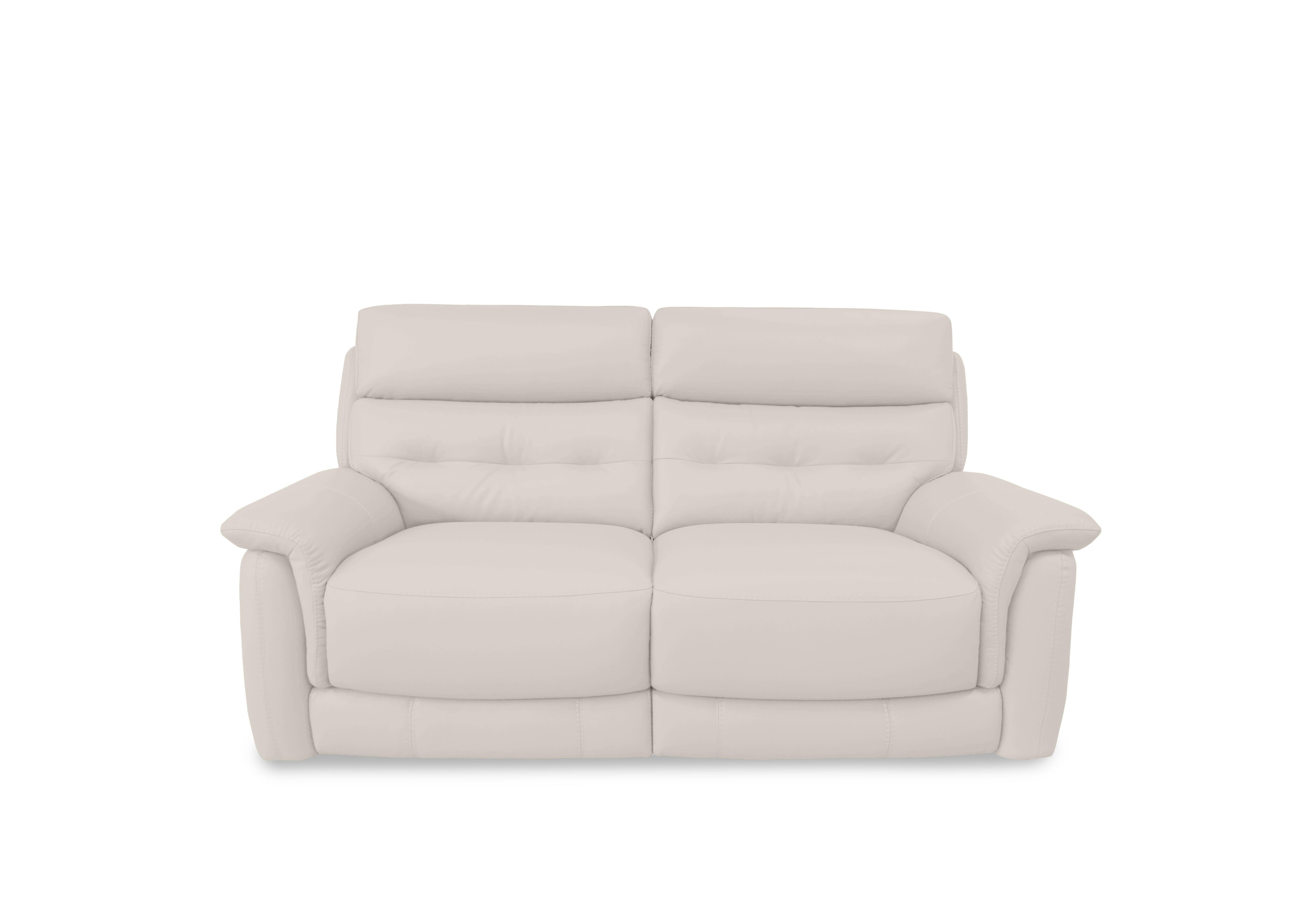 Springer Leather 3 Seater Sofa in Bv-156e Frost on Furniture Village