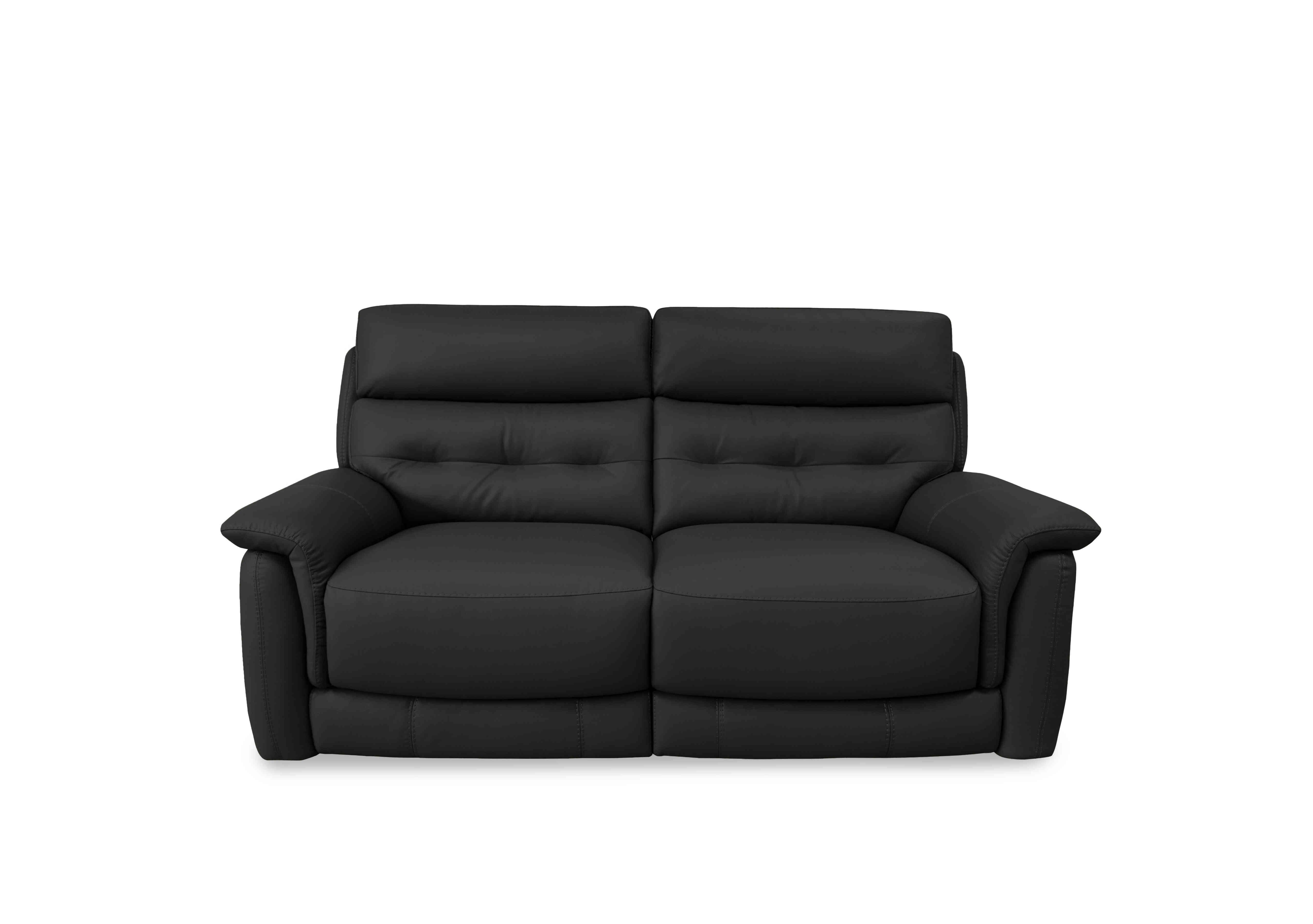 Springer Leather 3 Seater Sofa in Bv-3500 Classic Black on Furniture Village