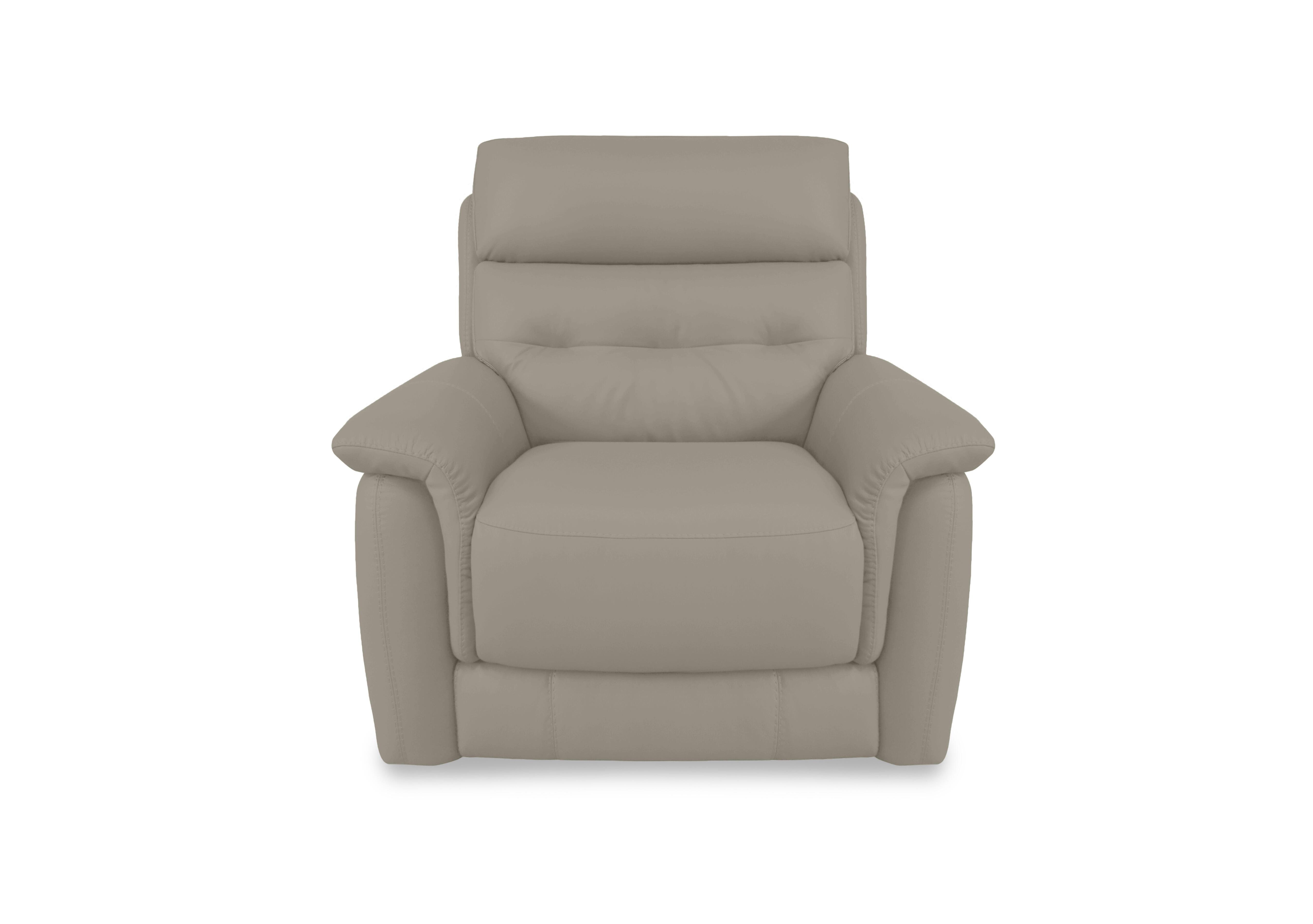 Springer Leather Armchair in Bv-722a Taupe on Furniture Village