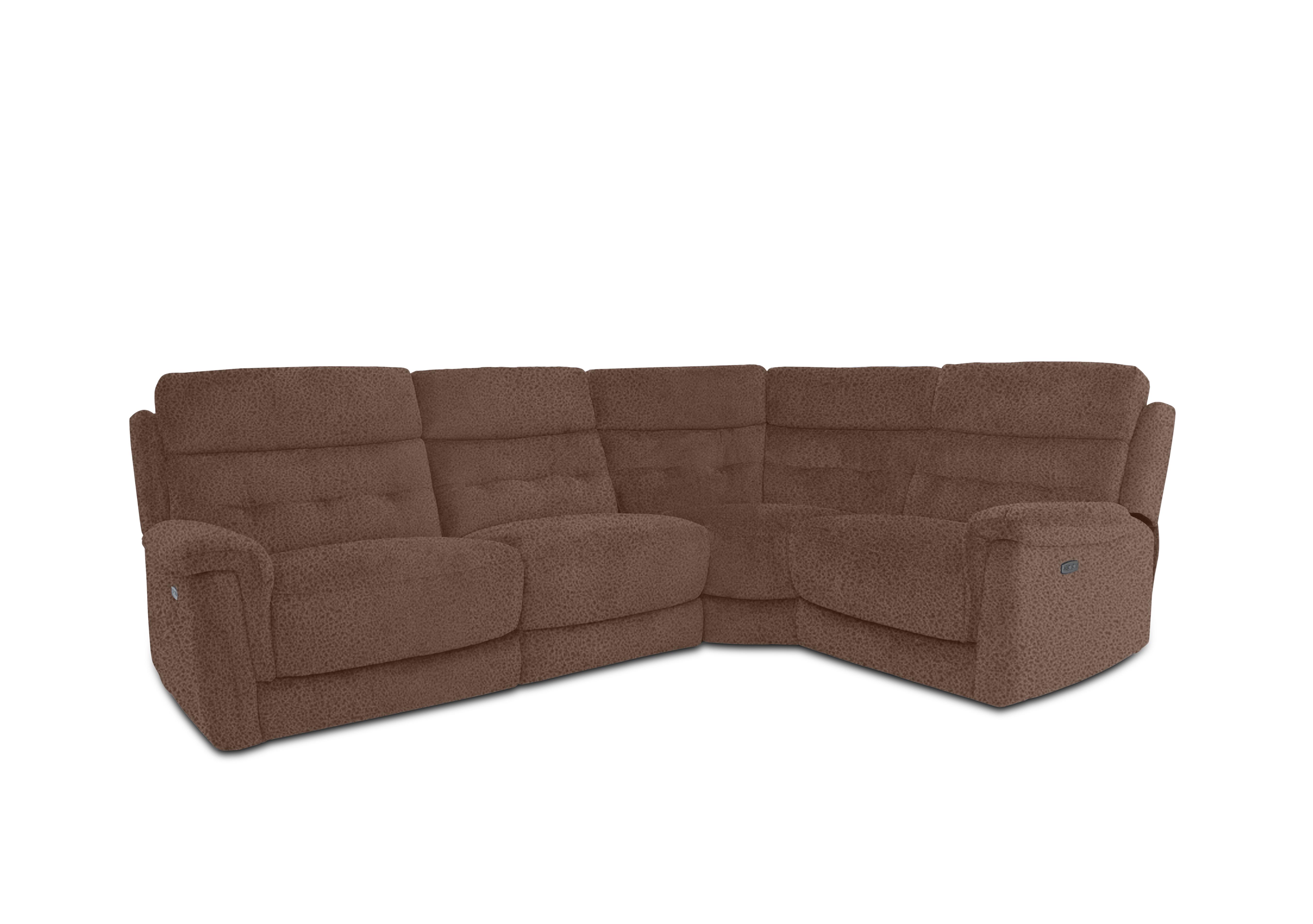Springer Fabric Corner Sofa in Bfa-Blj-R05 Hazelnut on Furniture Village