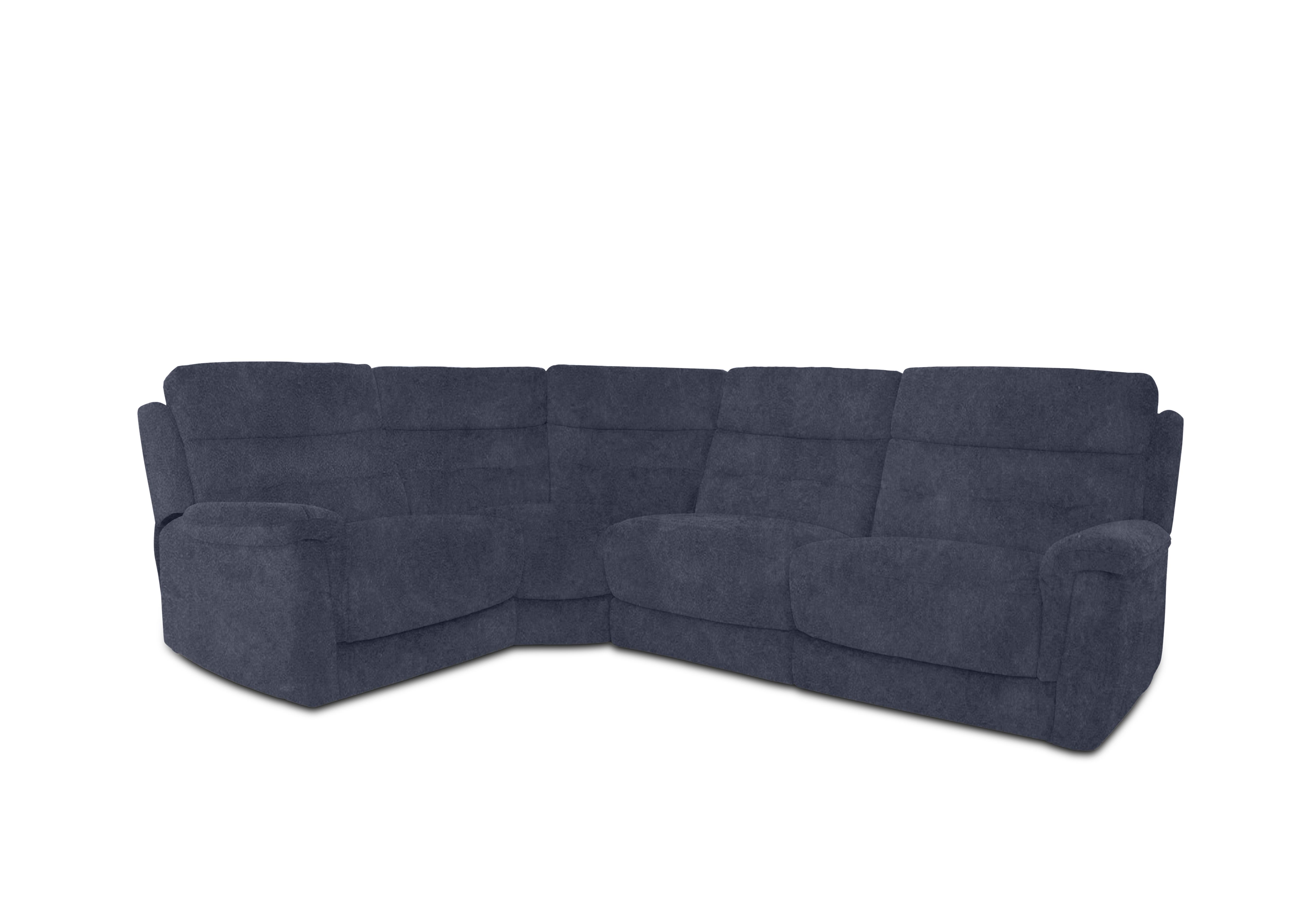 Springer Fabric Corner Sofa in Bfa-Ori-R23 Blue on Furniture Village