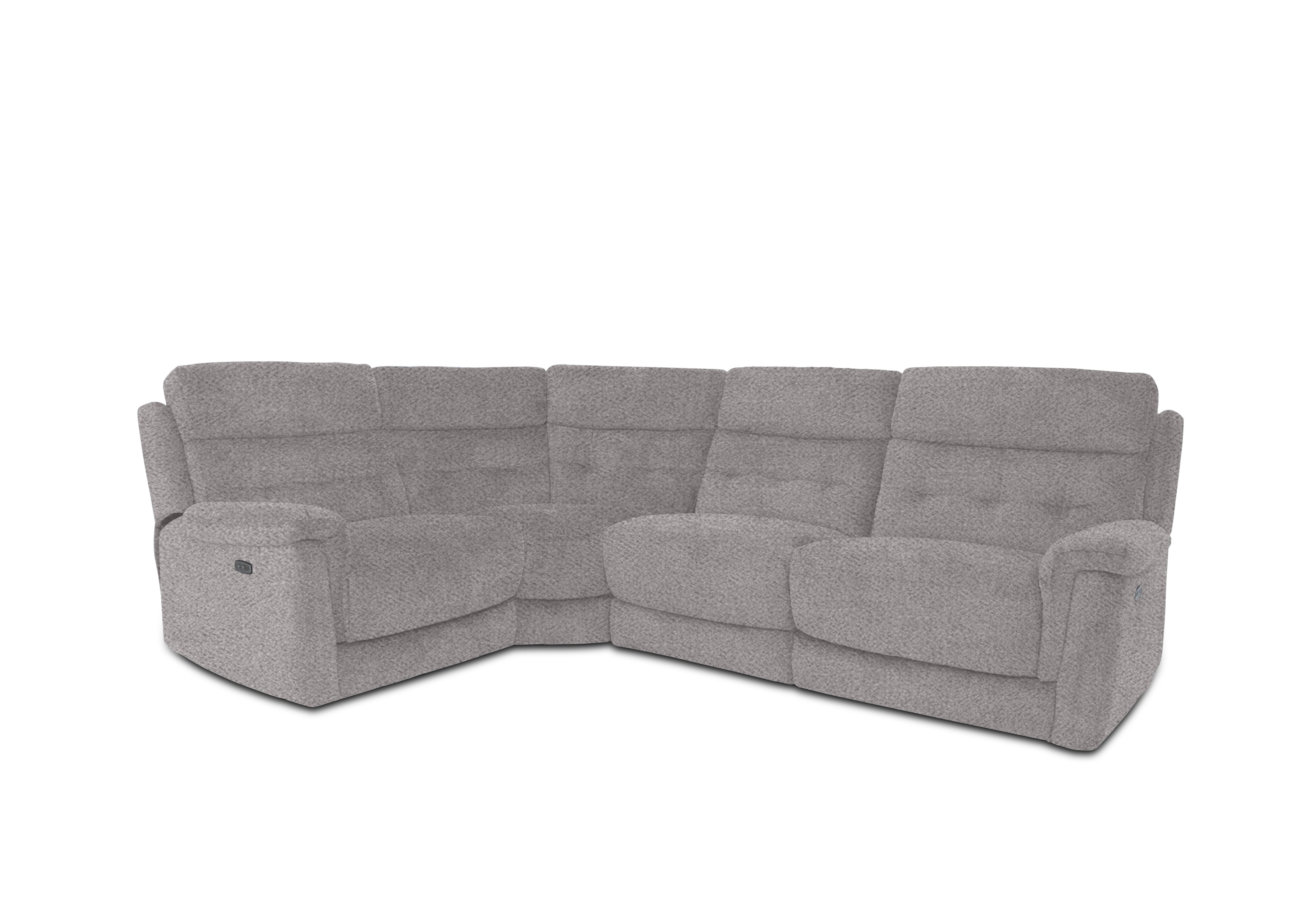 Springer Fabric Corner Sofa in Fab-Meo-R27 Pewter on Furniture Village