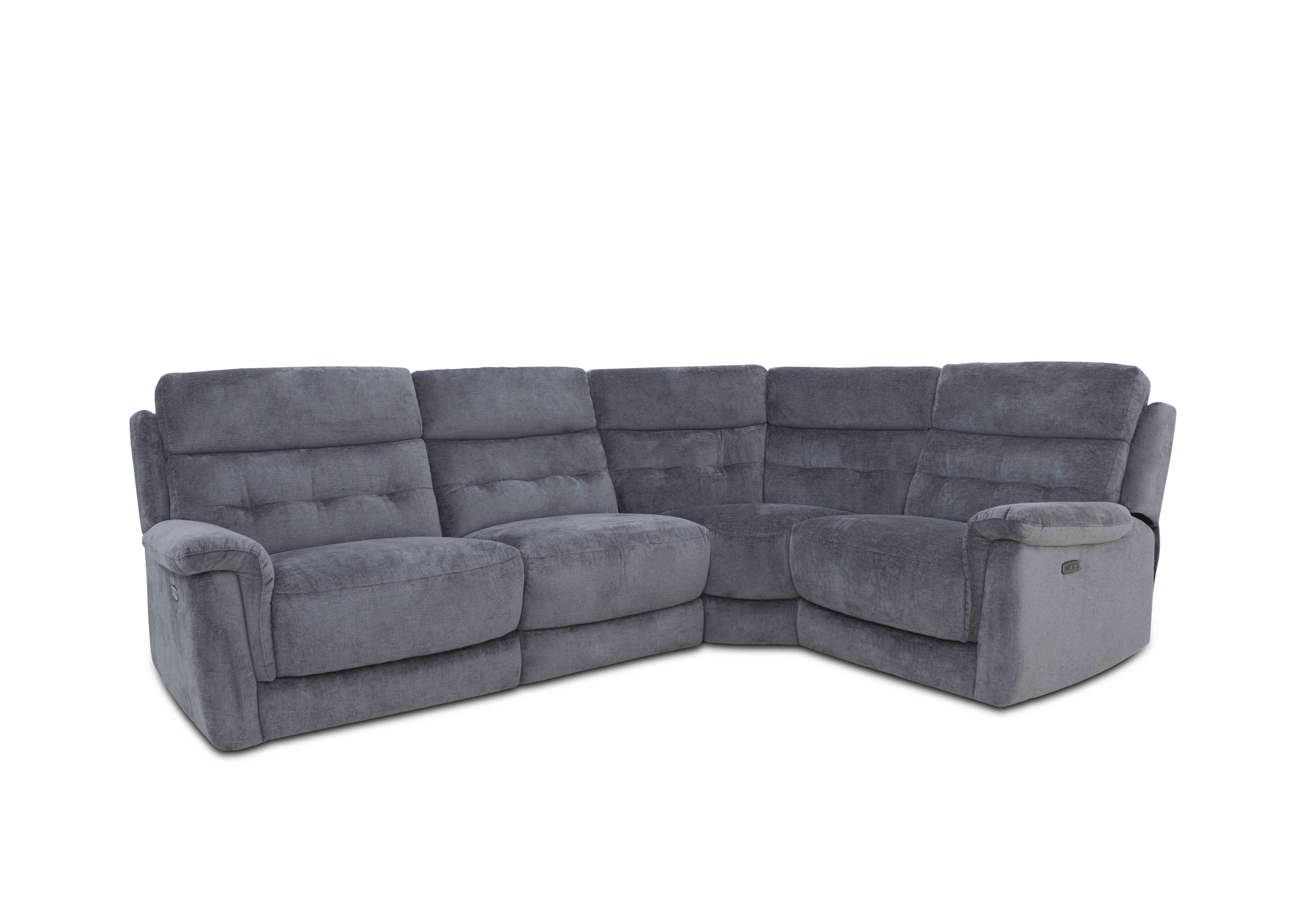 Springer Fabric Corner Sofa in Fab-Nts-R07 Pewter on Furniture Village