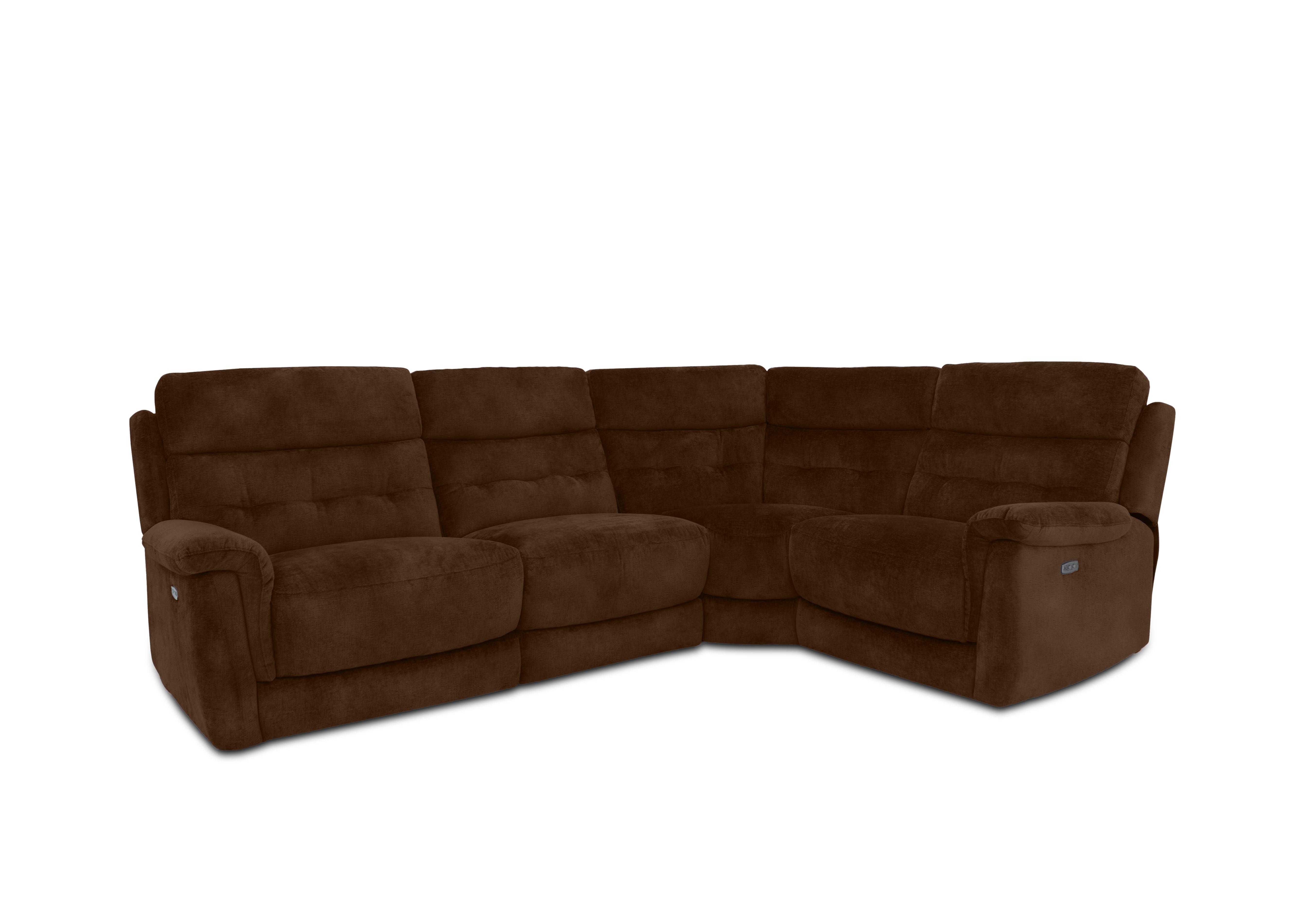 Springer Fabric Corner Sofa in Sfa-Pey-R06 Caramel on Furniture Village