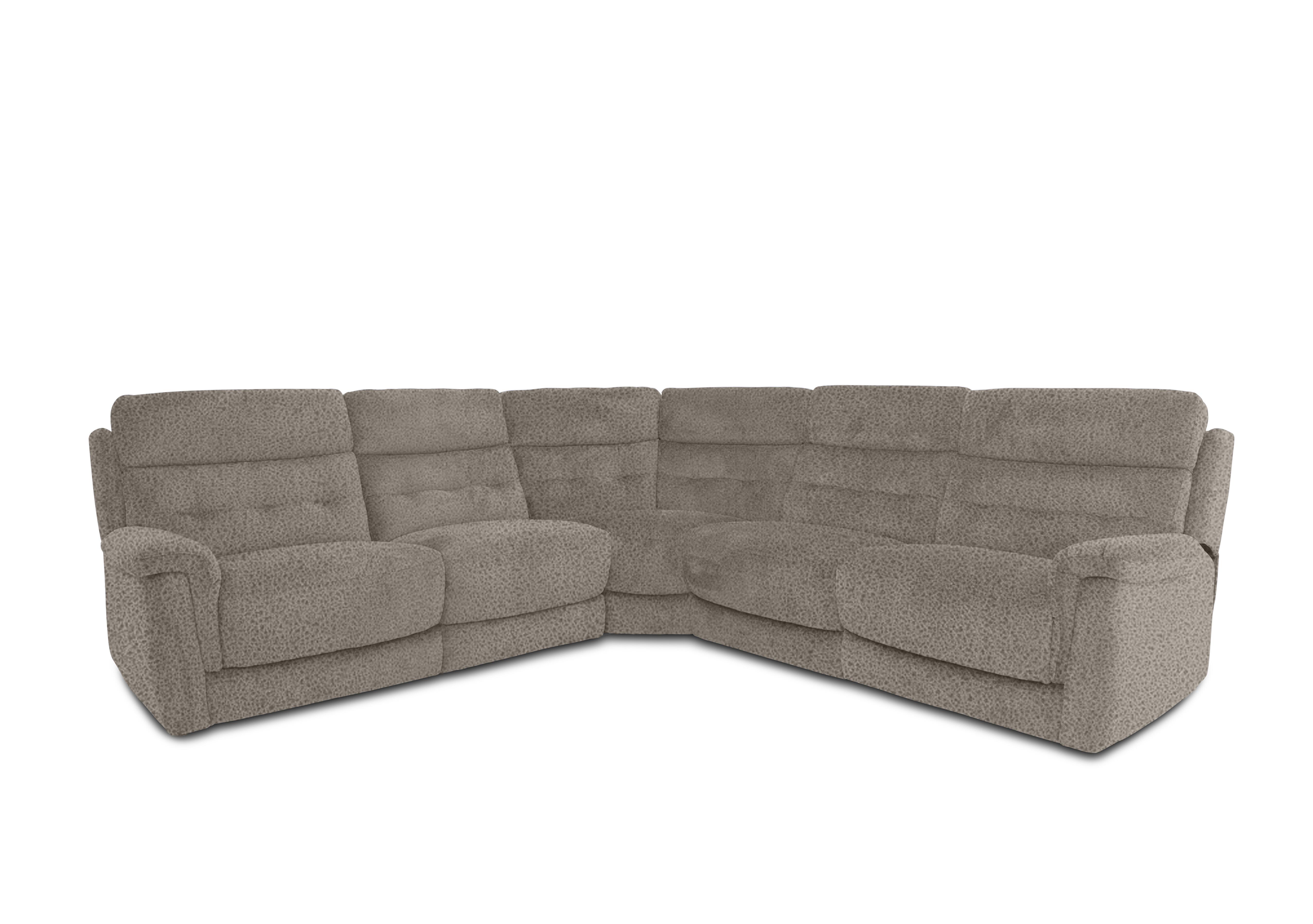 Springer Fabric Large Power Recliner Corner Sofa in Bfa-Blj-R946 Silver on Furniture Village