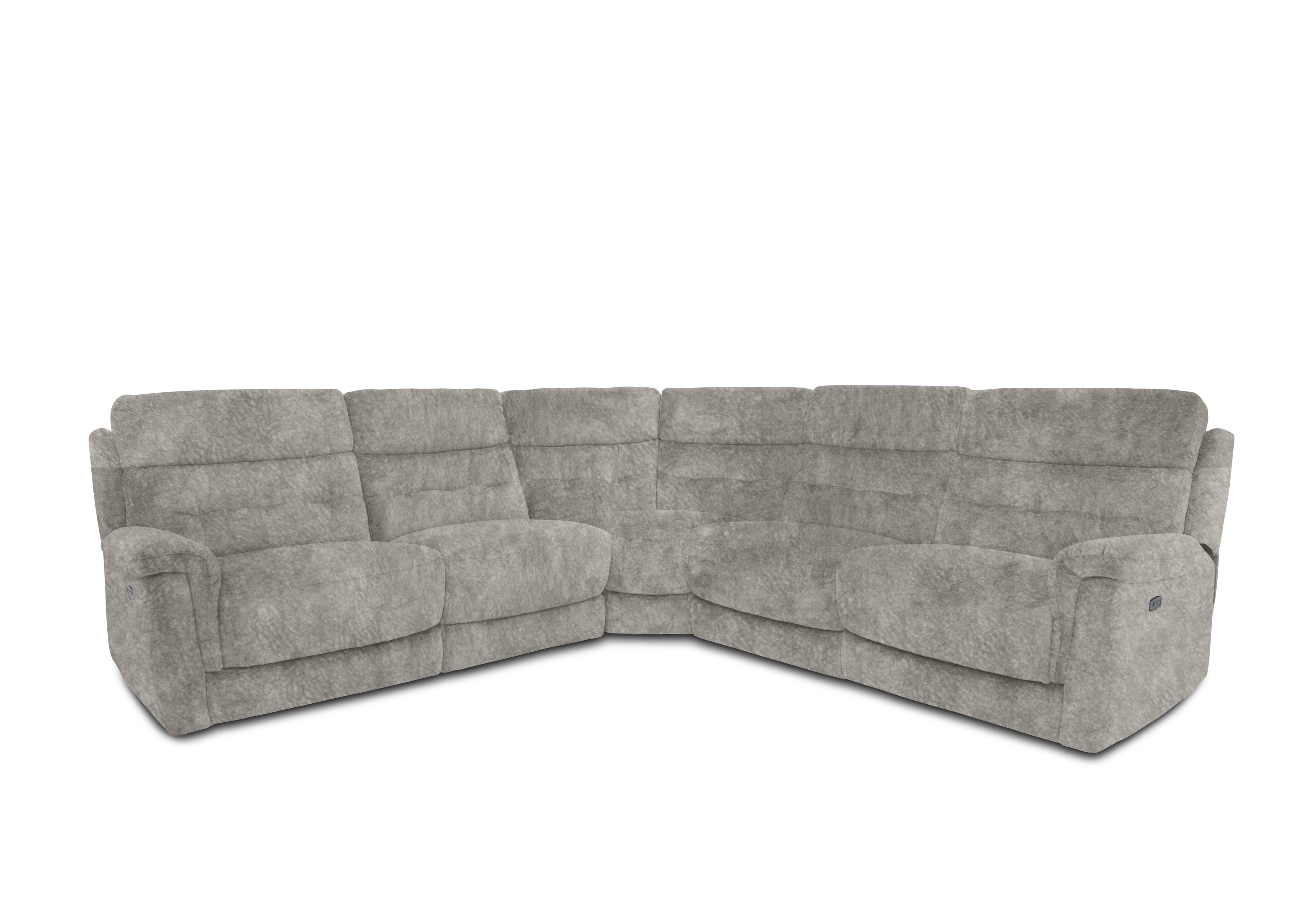 Springer Fabric Large Power Recliner Corner Sofa in Bfa-Bnn-R28 Grey on Furniture Village