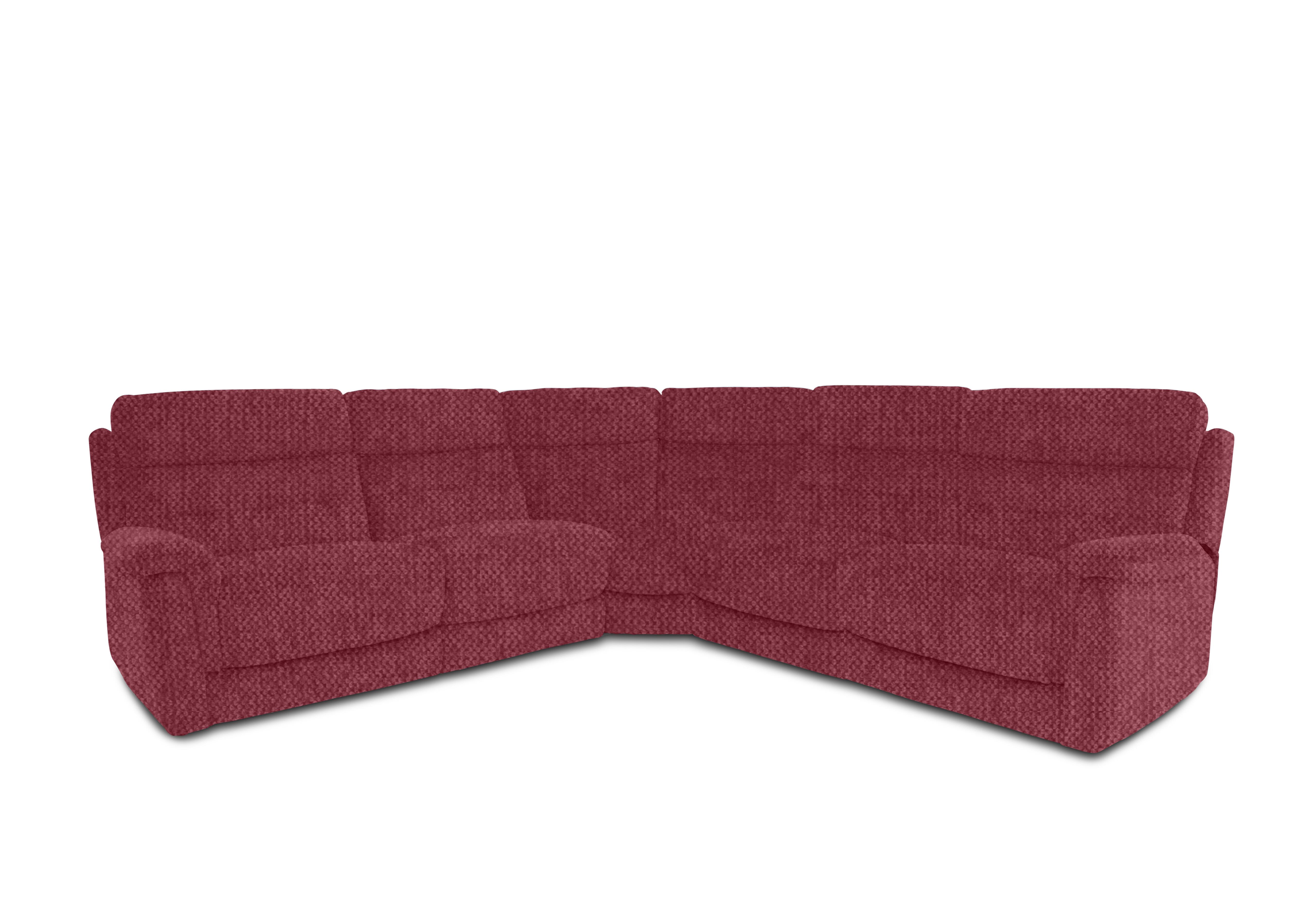 Springer Fabric Large Power Recliner Corner Sofa in Fab-Blt-R29 Red on Furniture Village