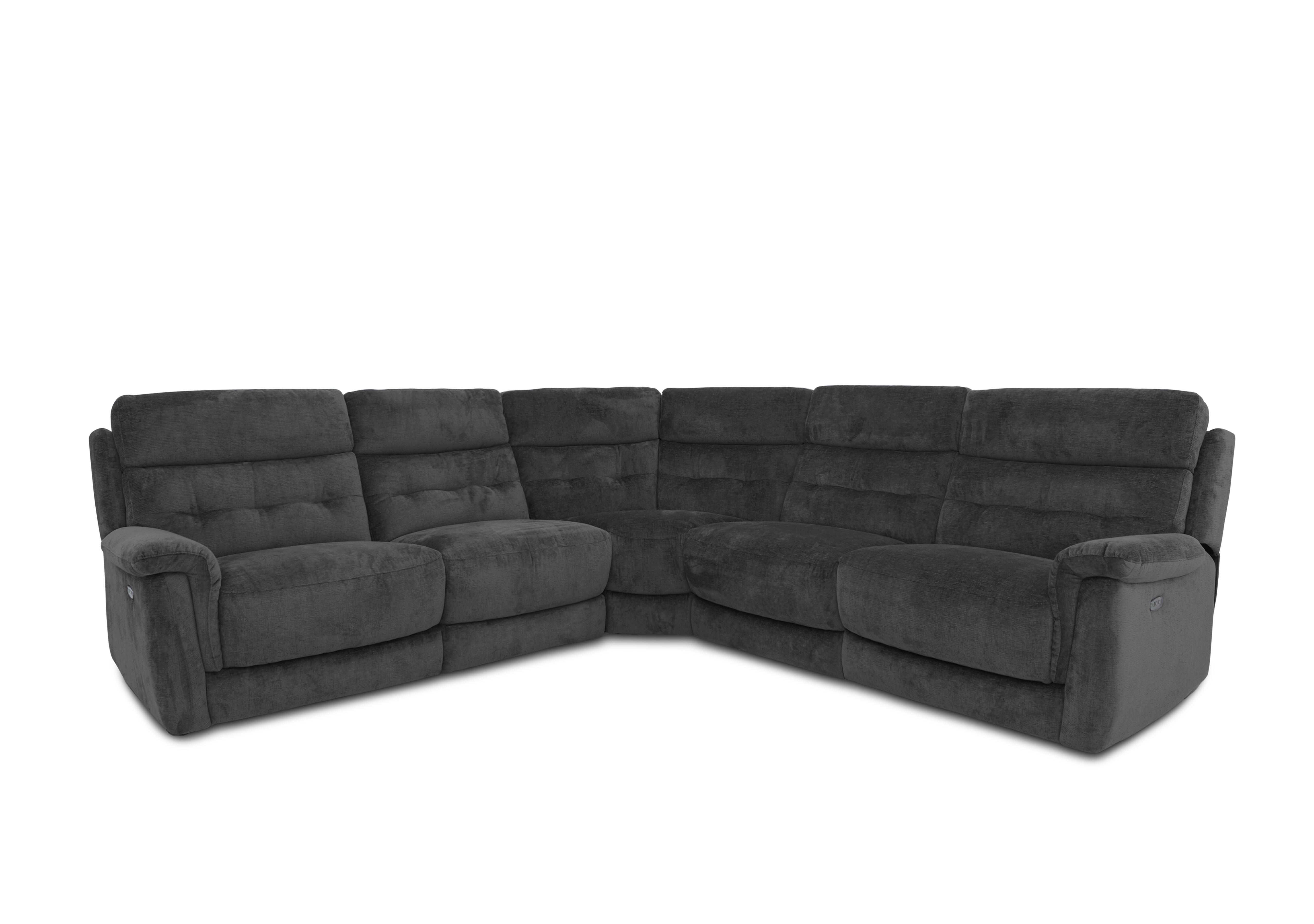 Springer Fabric Large Power Recliner Corner Sofa in Fab-Can-R456 Anthracite on Furniture Village