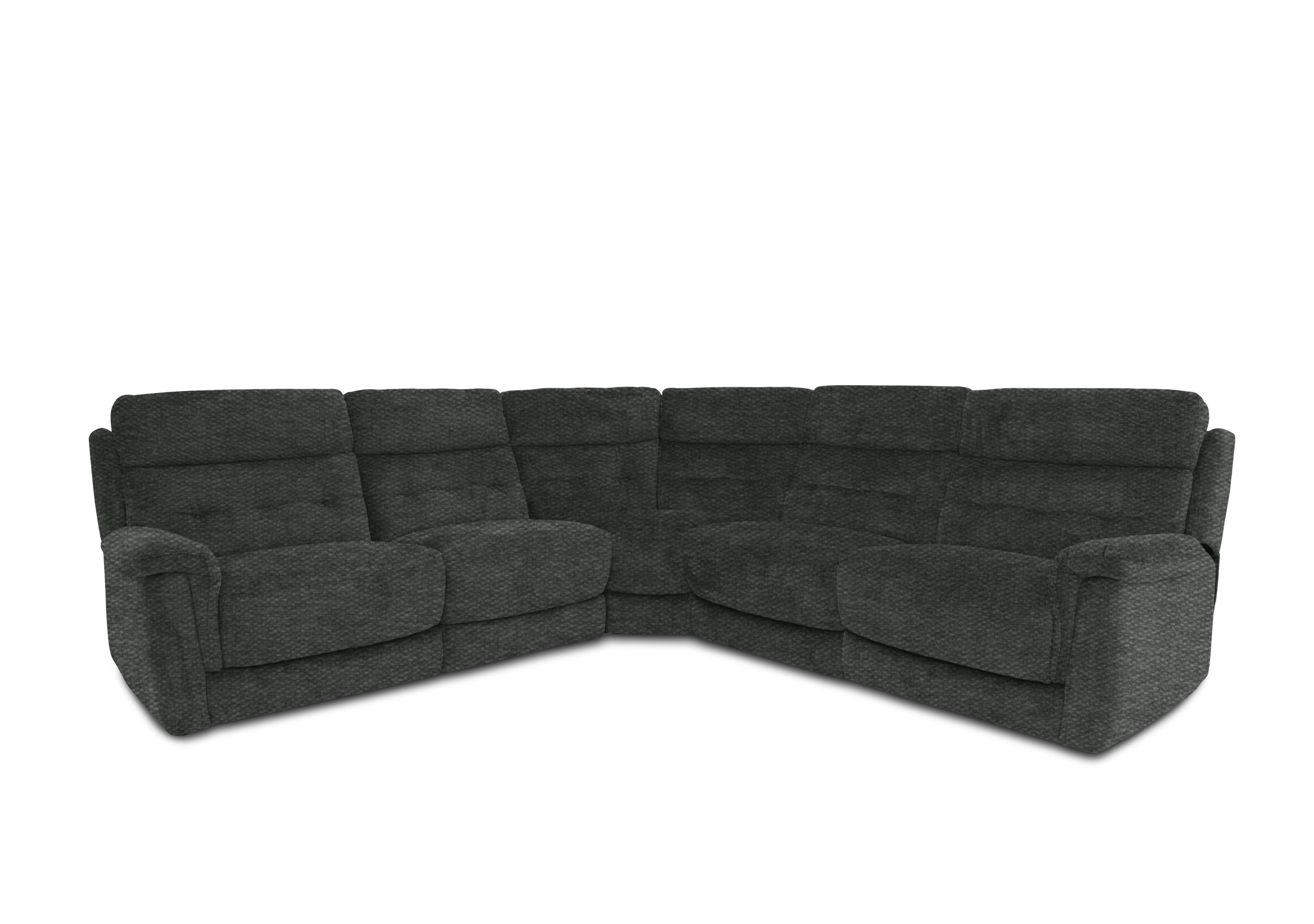 Springer Fabric Large Power Recliner Corner Sofa in Fab-Ska-R48 Moss Green on Furniture Village