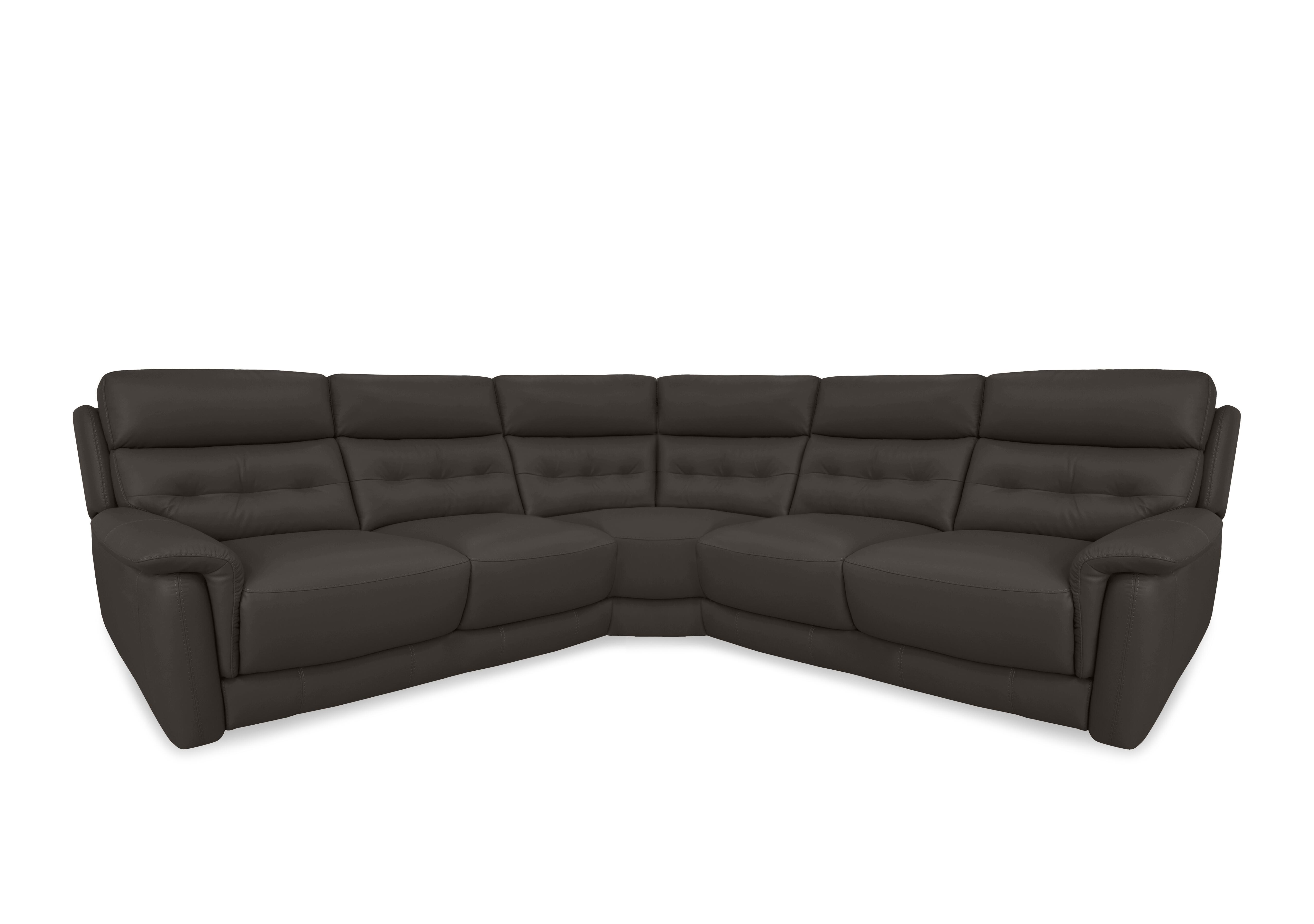 Springer Leather Large Power Recliner Corner Sofa in Bv-1748 Dark Chocolate on Furniture Village