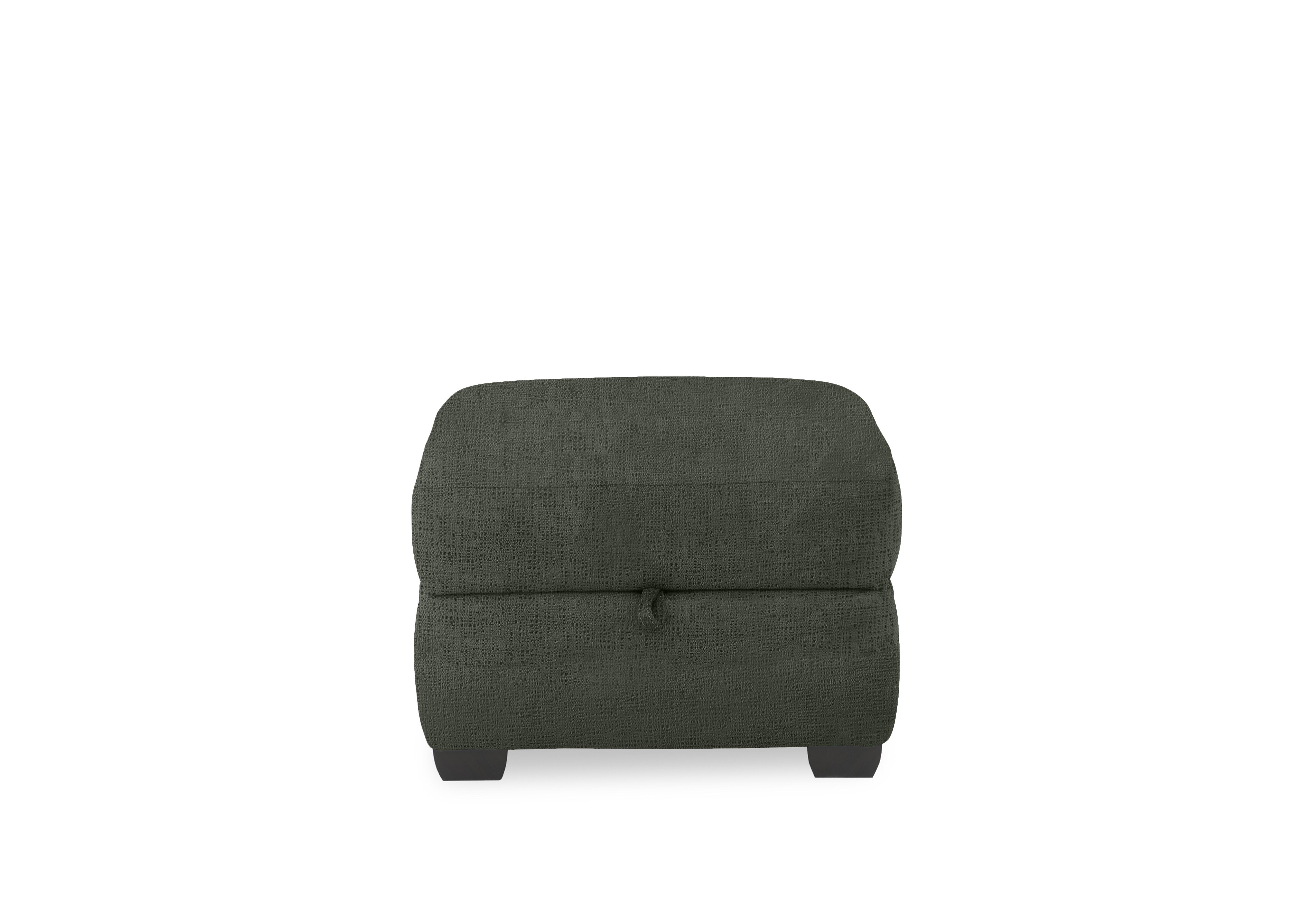 Springer Fabric Storage Footstool in Fab-Can-R352 Forest Green on Furniture Village