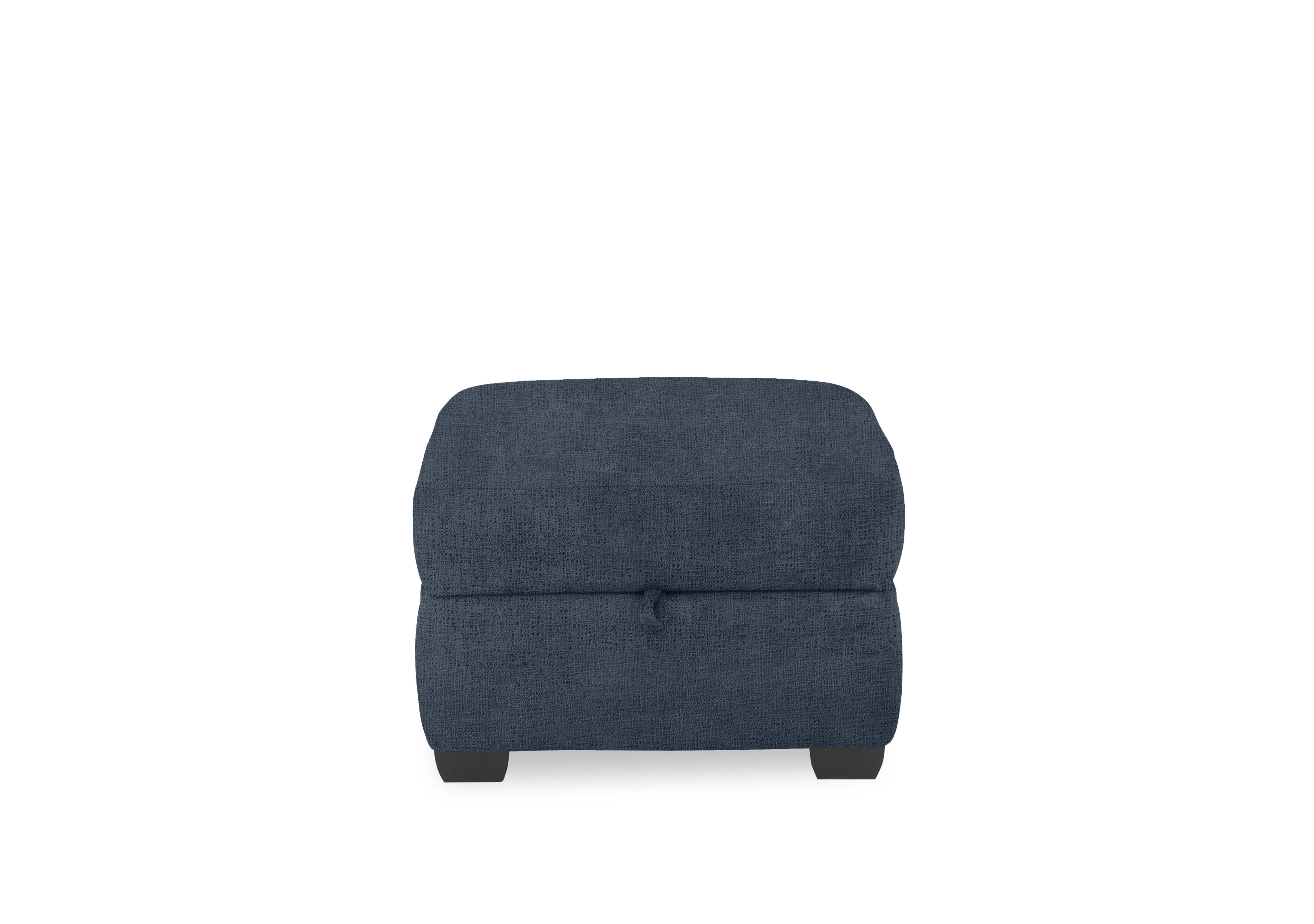 Springer Fabric Storage Footstool in Fab-Coe-R303 Silverish Blue on Furniture Village