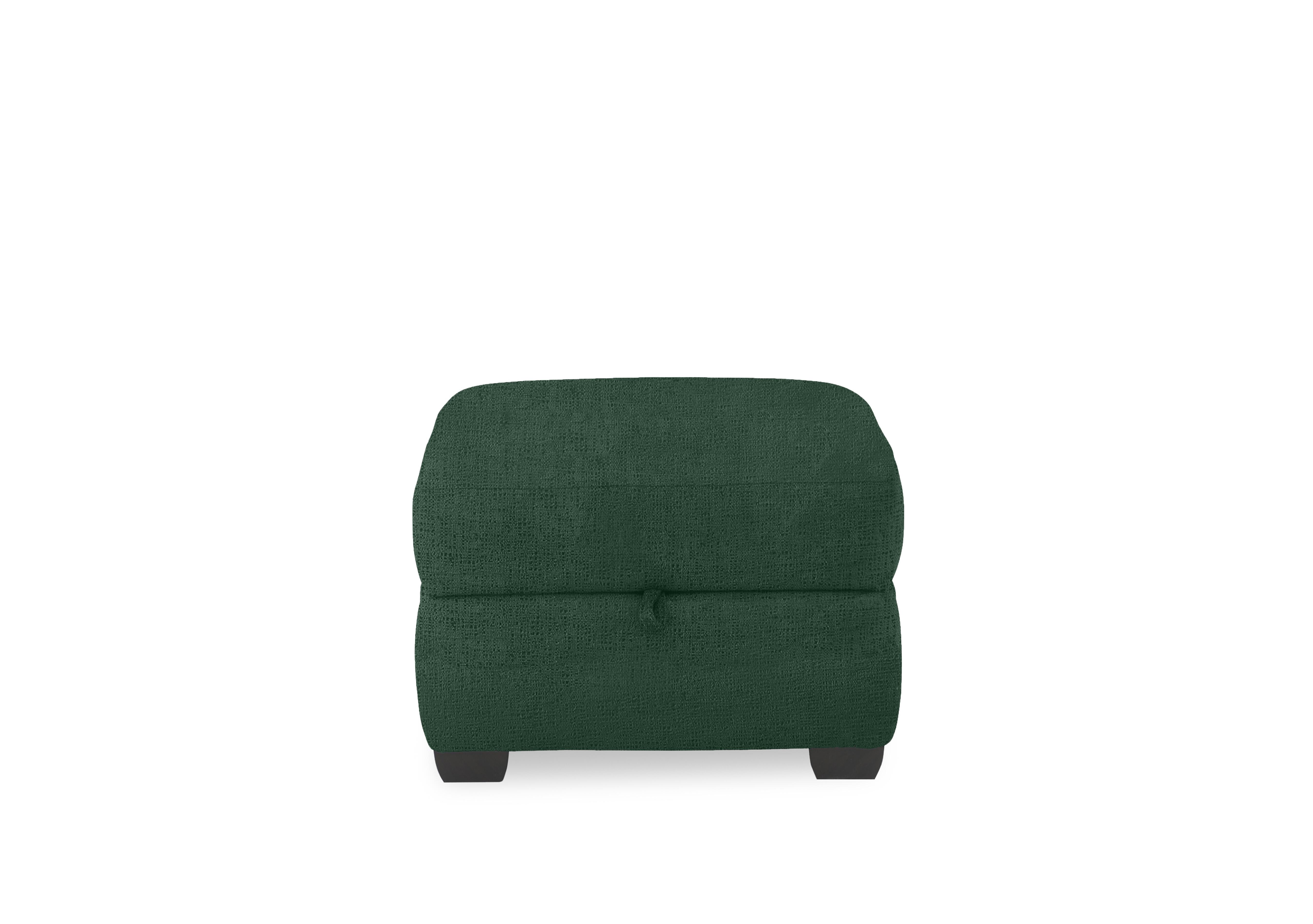 Springer Fabric Storage Footstool in Fab-Meg-R37 Emerald Green on Furniture Village
