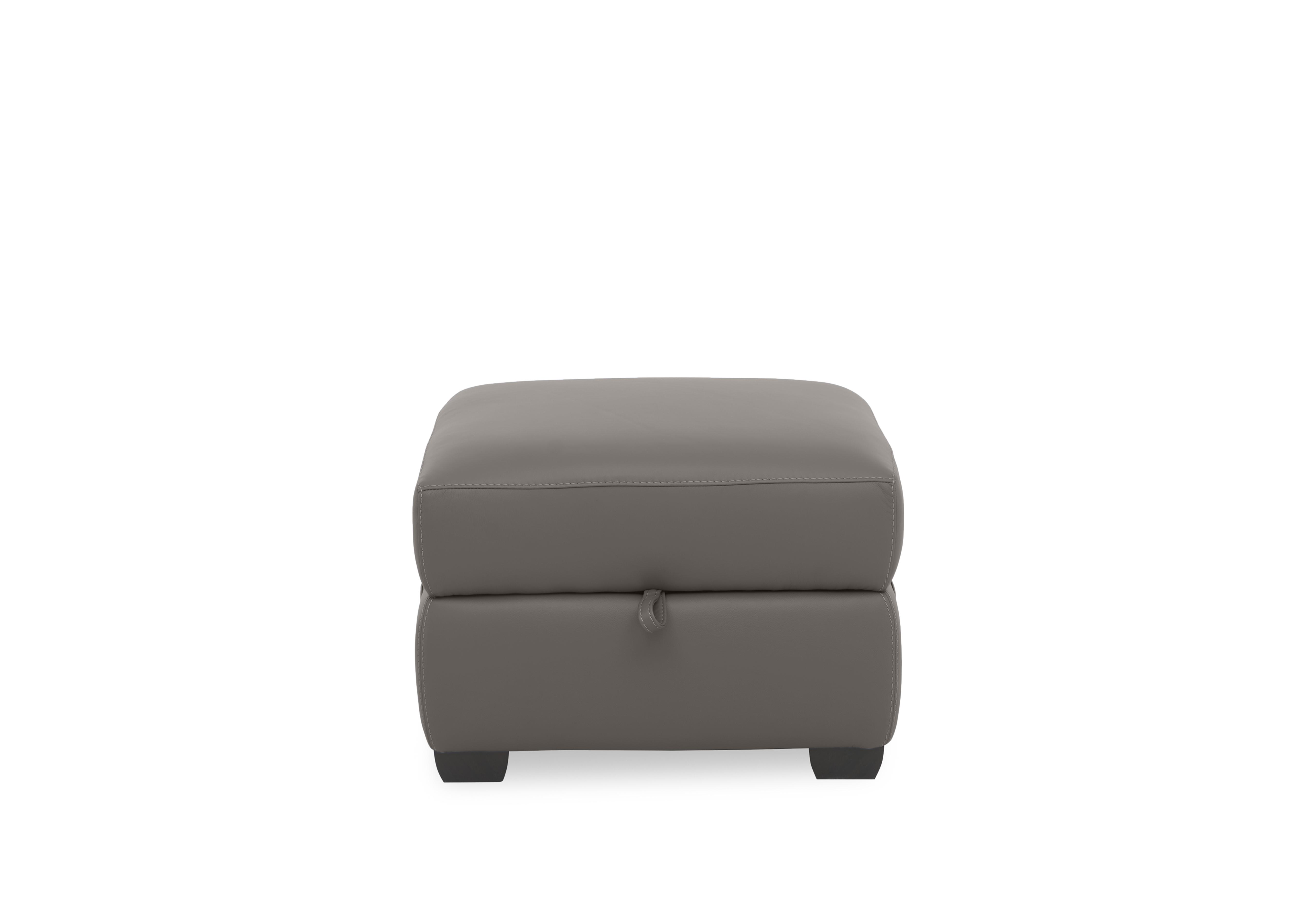 Springer Leather Storage Footstool in Bv-042e Elephant on Furniture Village