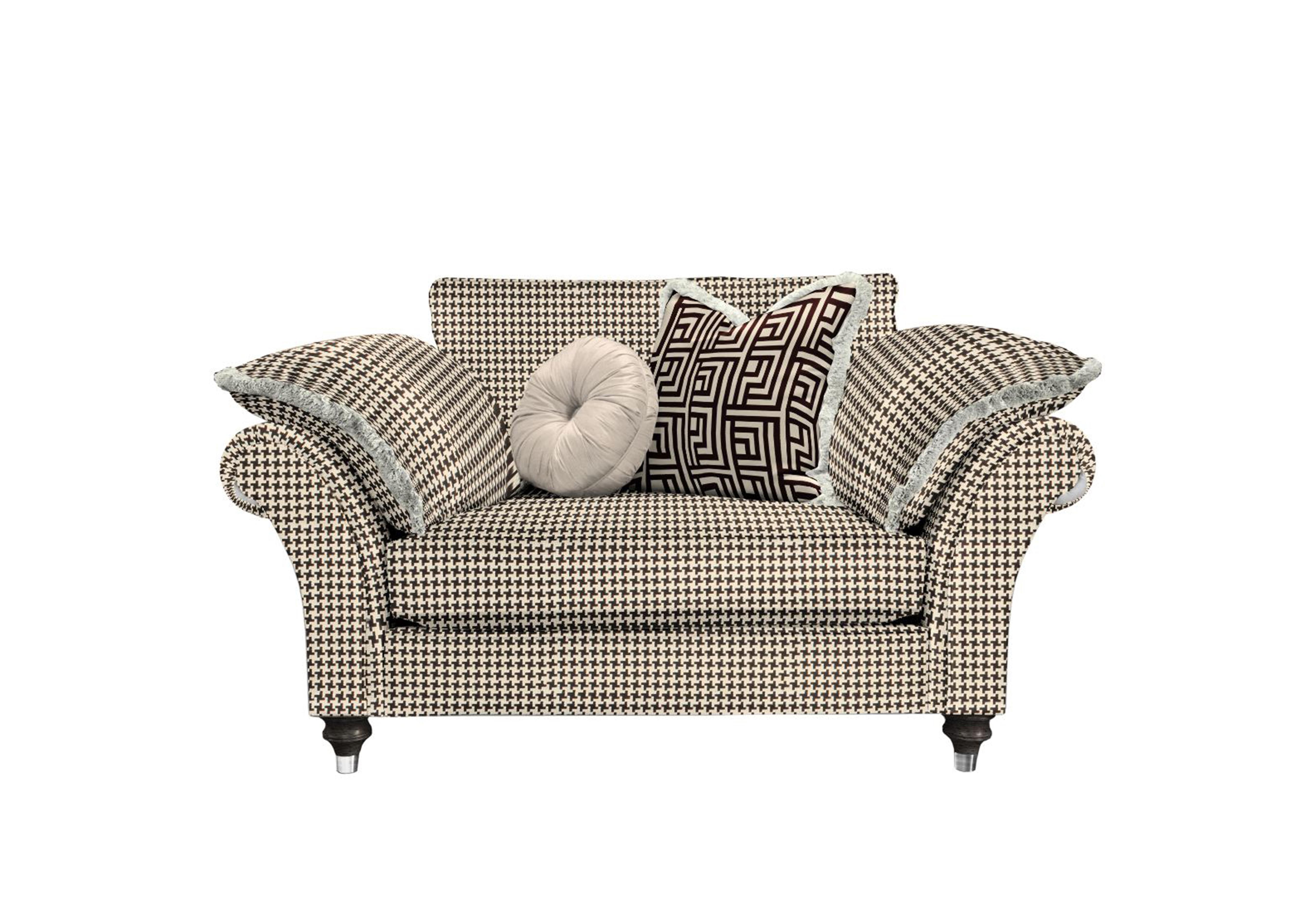Princeton Ruched Reading Chair in Allure Noir Eby/Stl on Furniture Village