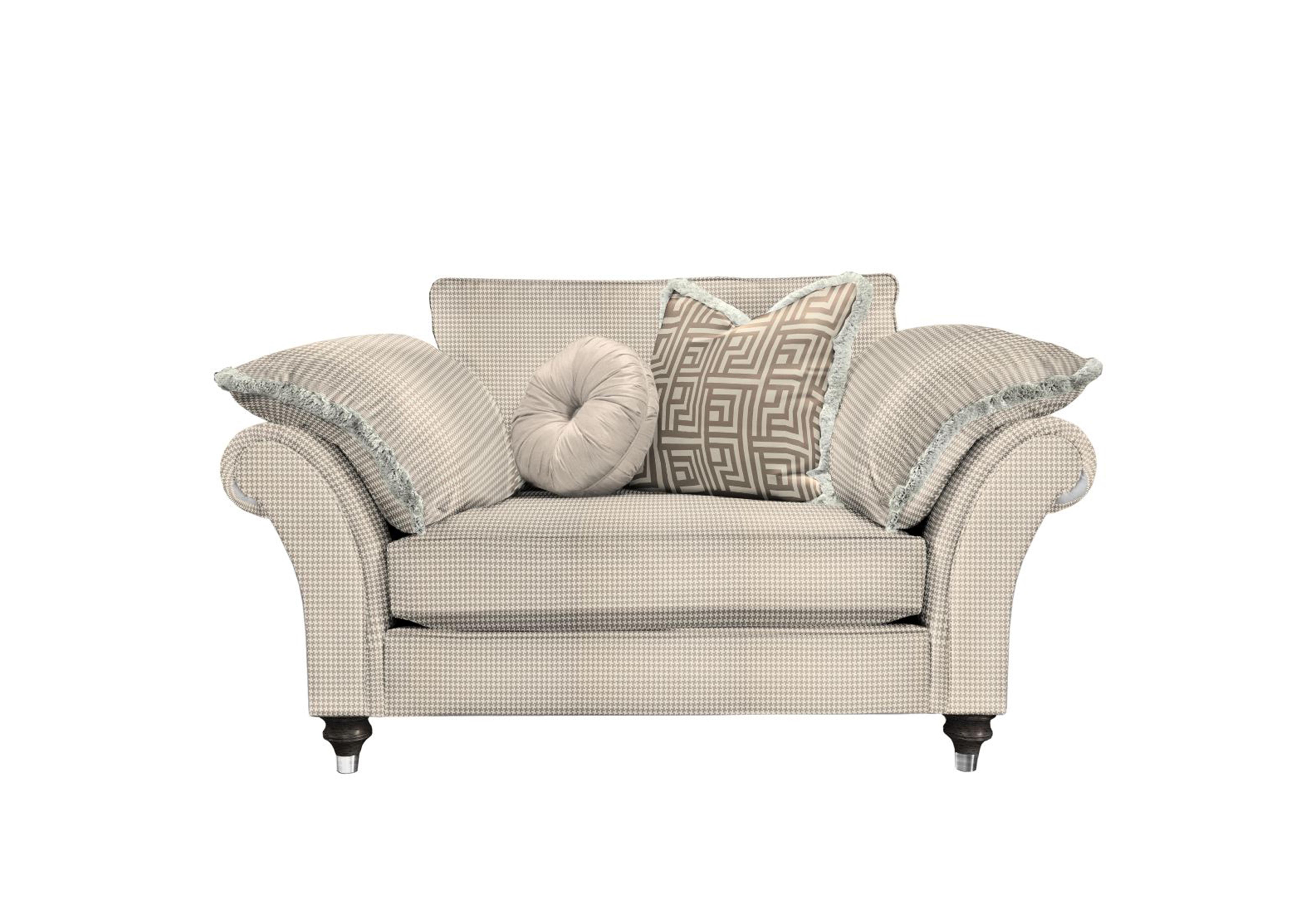 Princeton Ruched Reading Chair in Allure Truffle Eby/Stl on Furniture Village