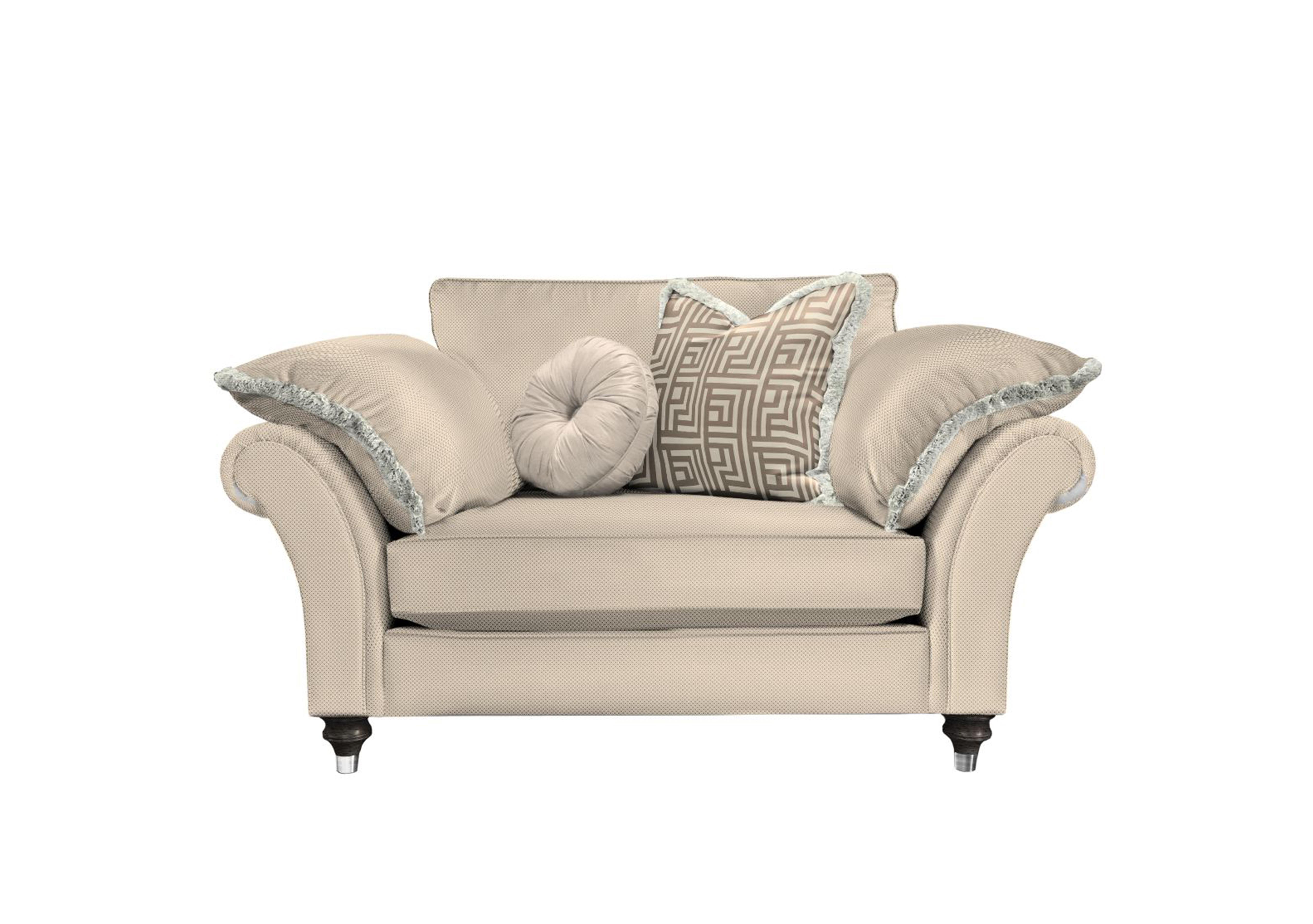 Princeton Ruched Reading Chair in Cristalle Truffle Eby/Stl on Furniture Village