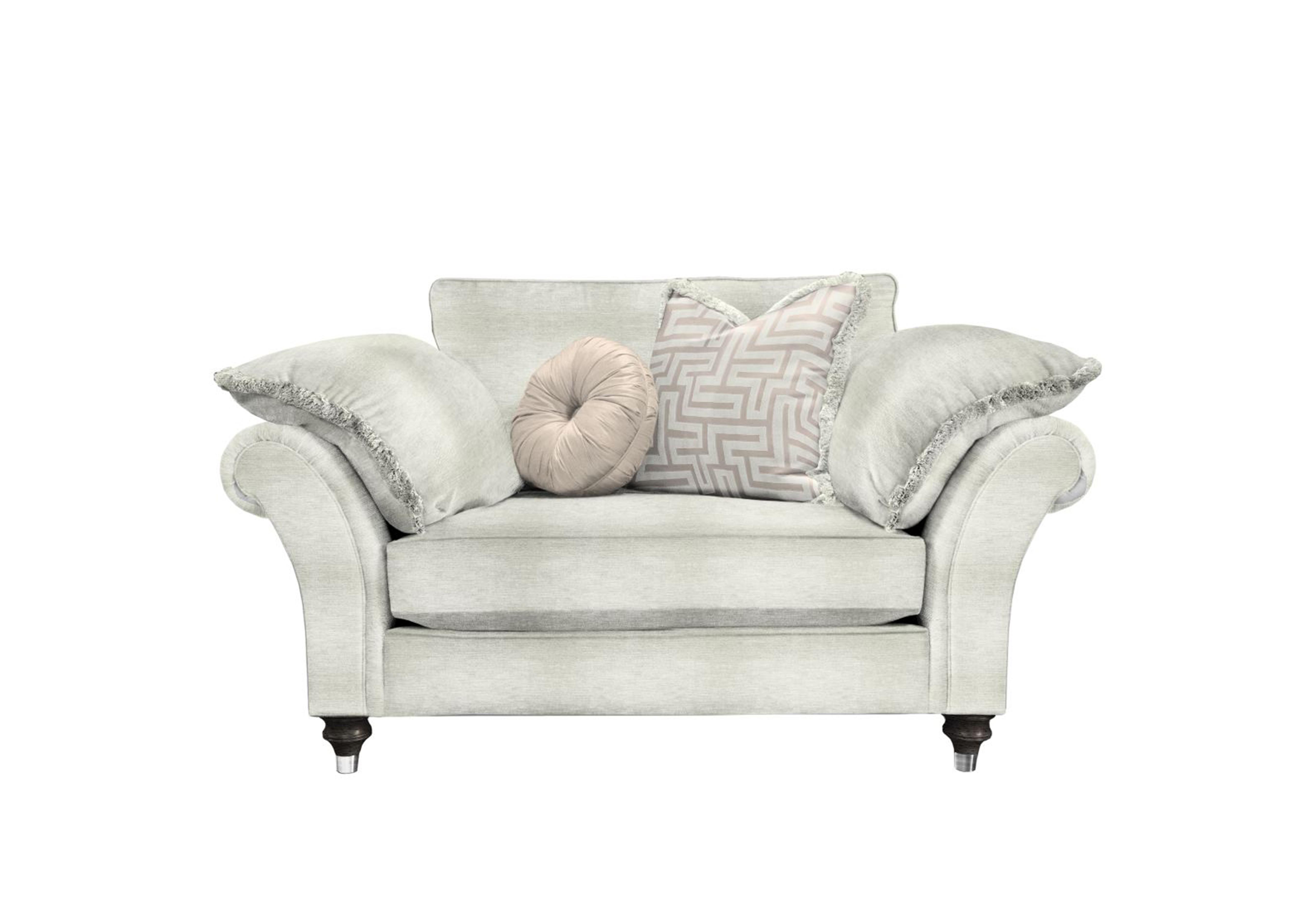 Princeton Ruched Reading Chair in Monarch Natural-Ivory Eby/Stl on Furniture Village