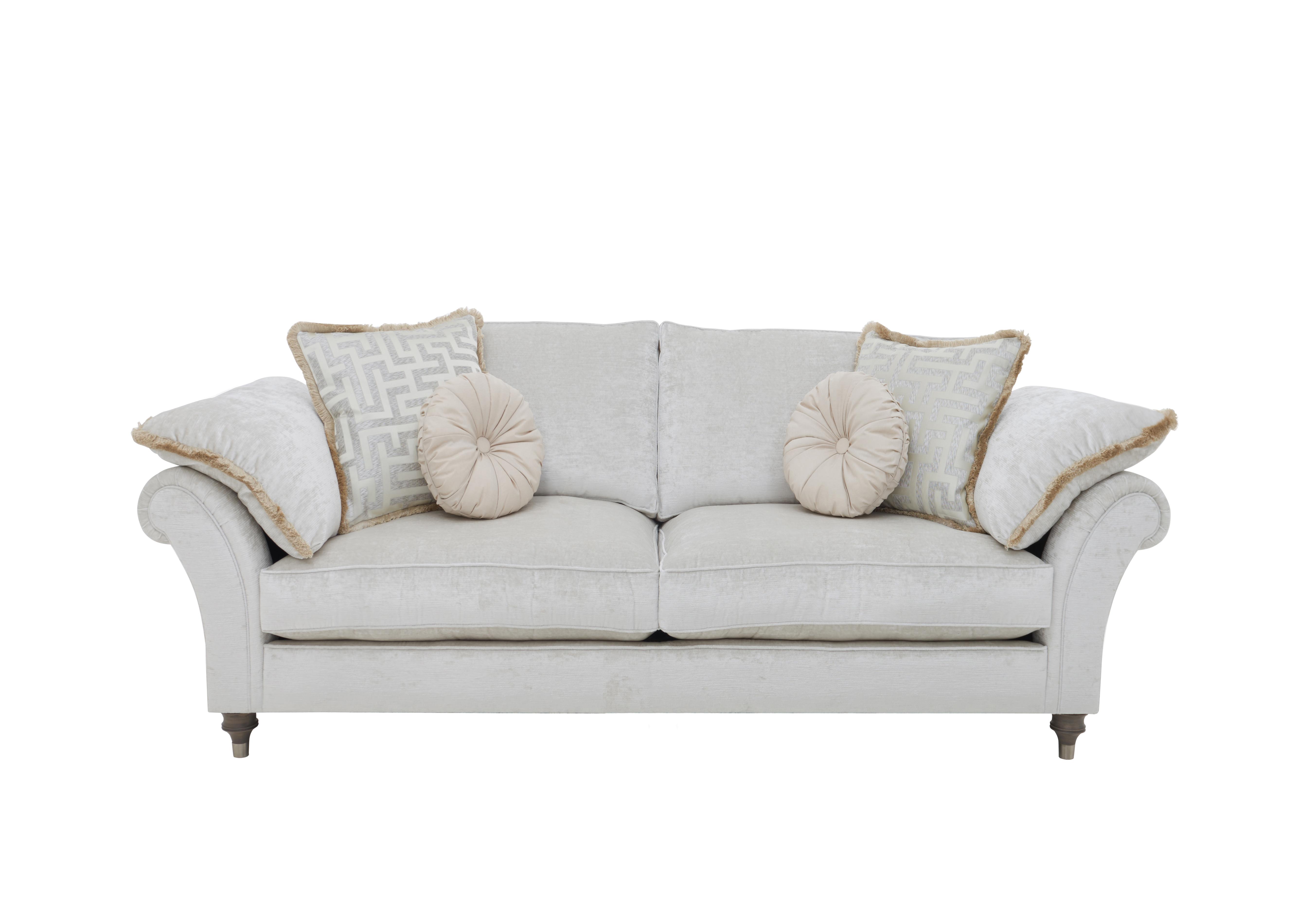 Princeton Ruched Medium 2 Seater Sofa in Monarch Natural-Champ Eby/Stl on Furniture Village