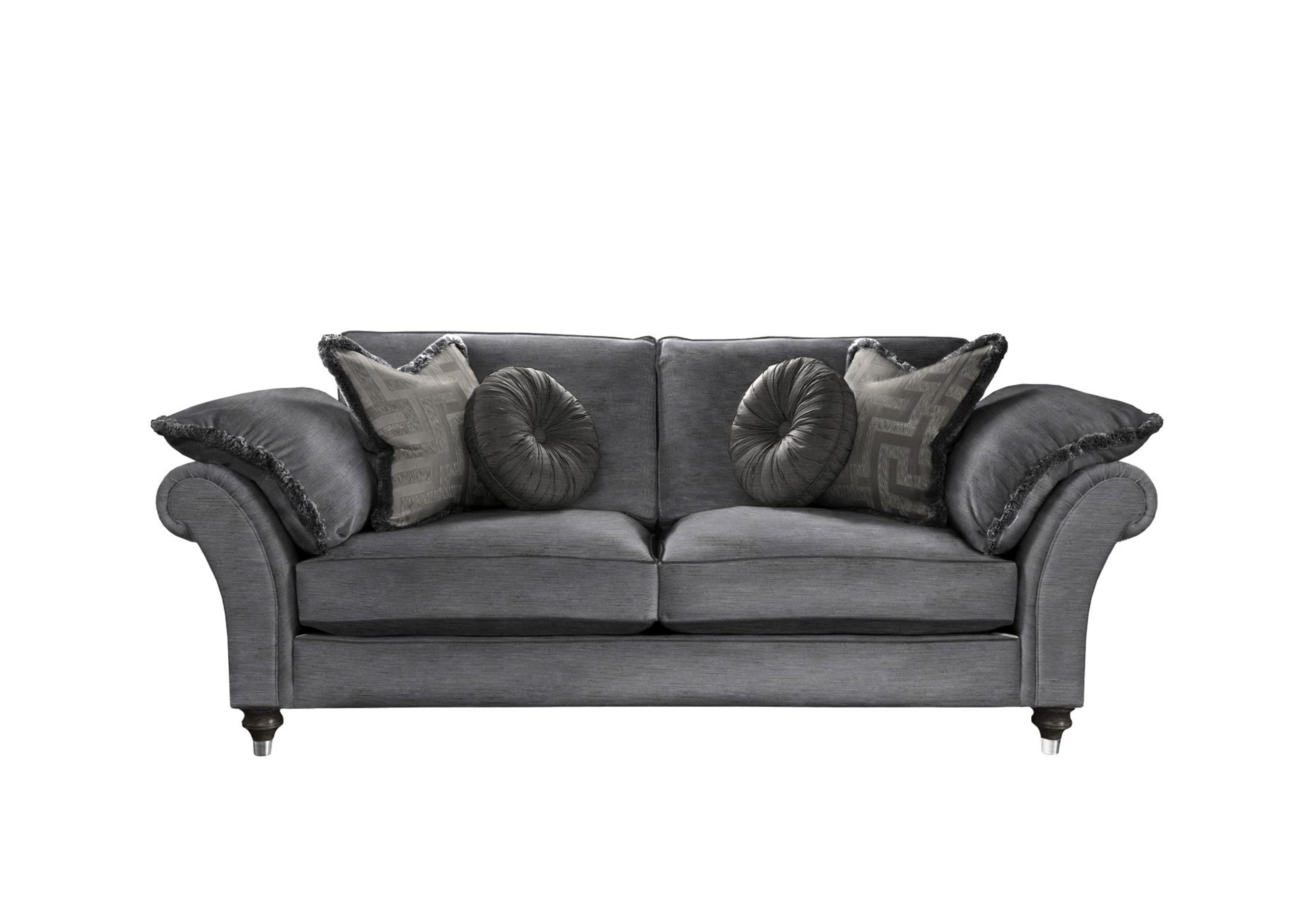 Princeton Ruched Medium 2 Seater Sofa in Monarch Steel Eby/Stl on Furniture Village