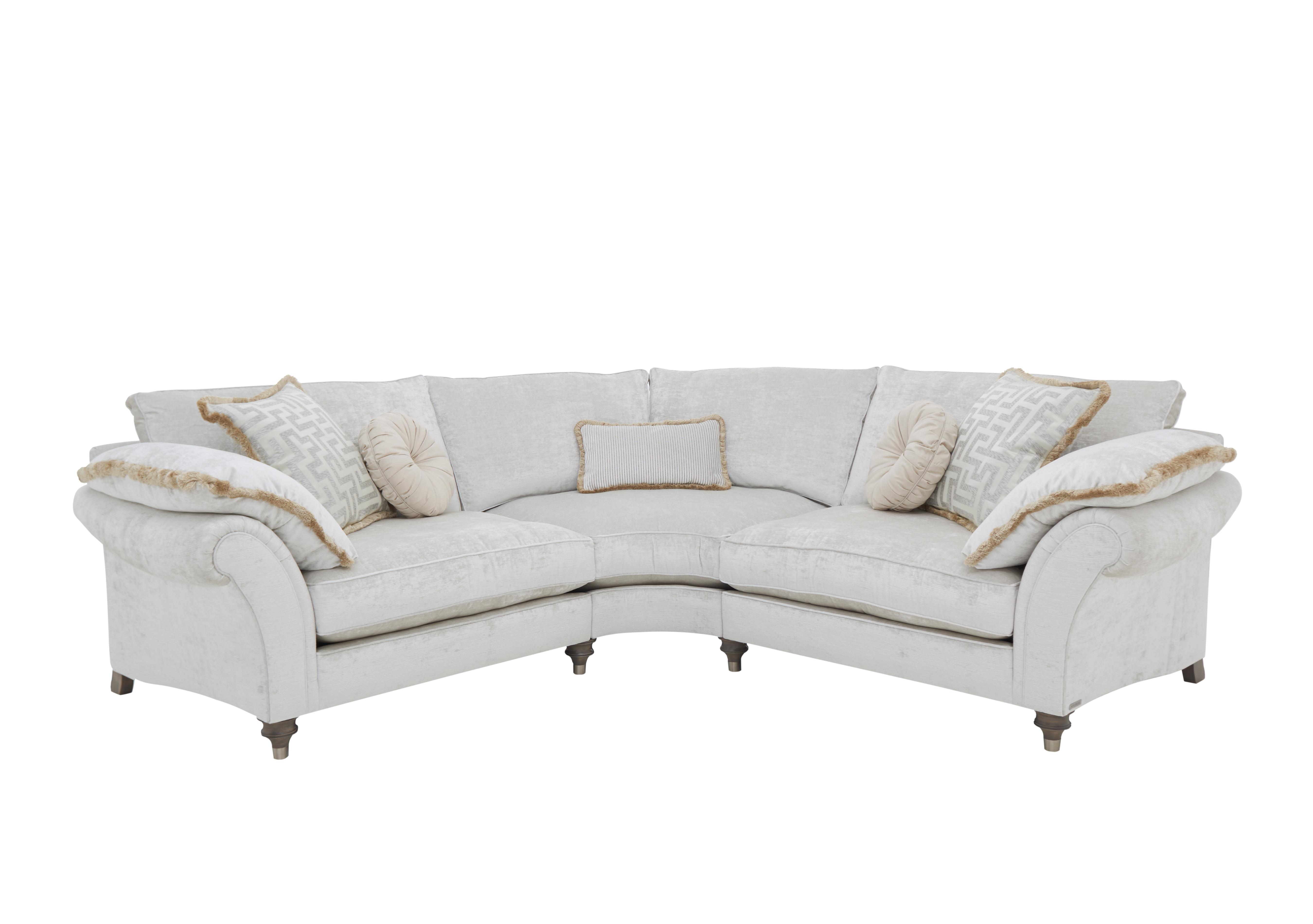 Princeton Ruched Small Corner Sofa in Monarch Natural-Champ Eby/Stl on Furniture Village