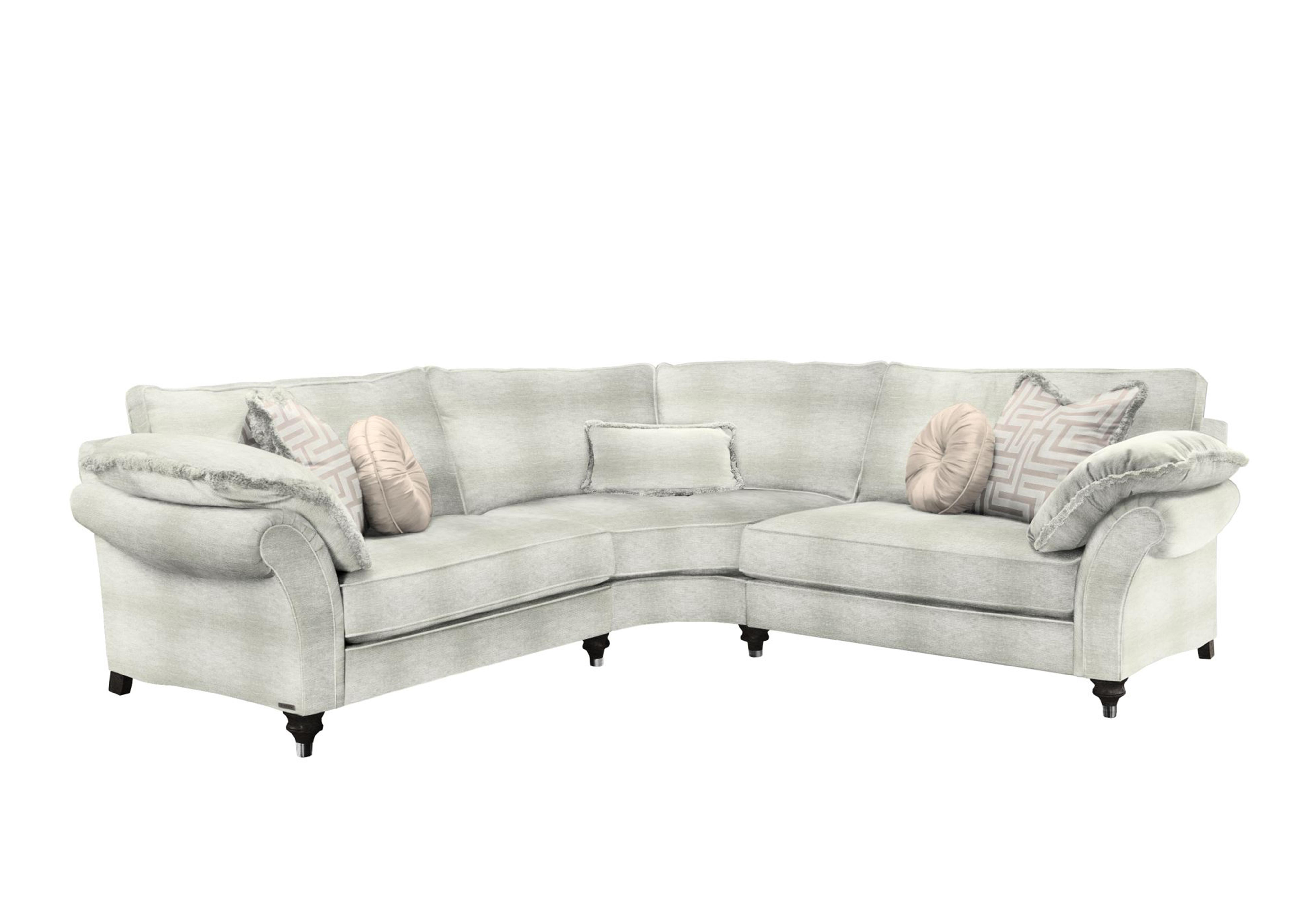 Princeton Ruched Small Corner Sofa in Monarch Natural-Ivory Eby/Stl on Furniture Village