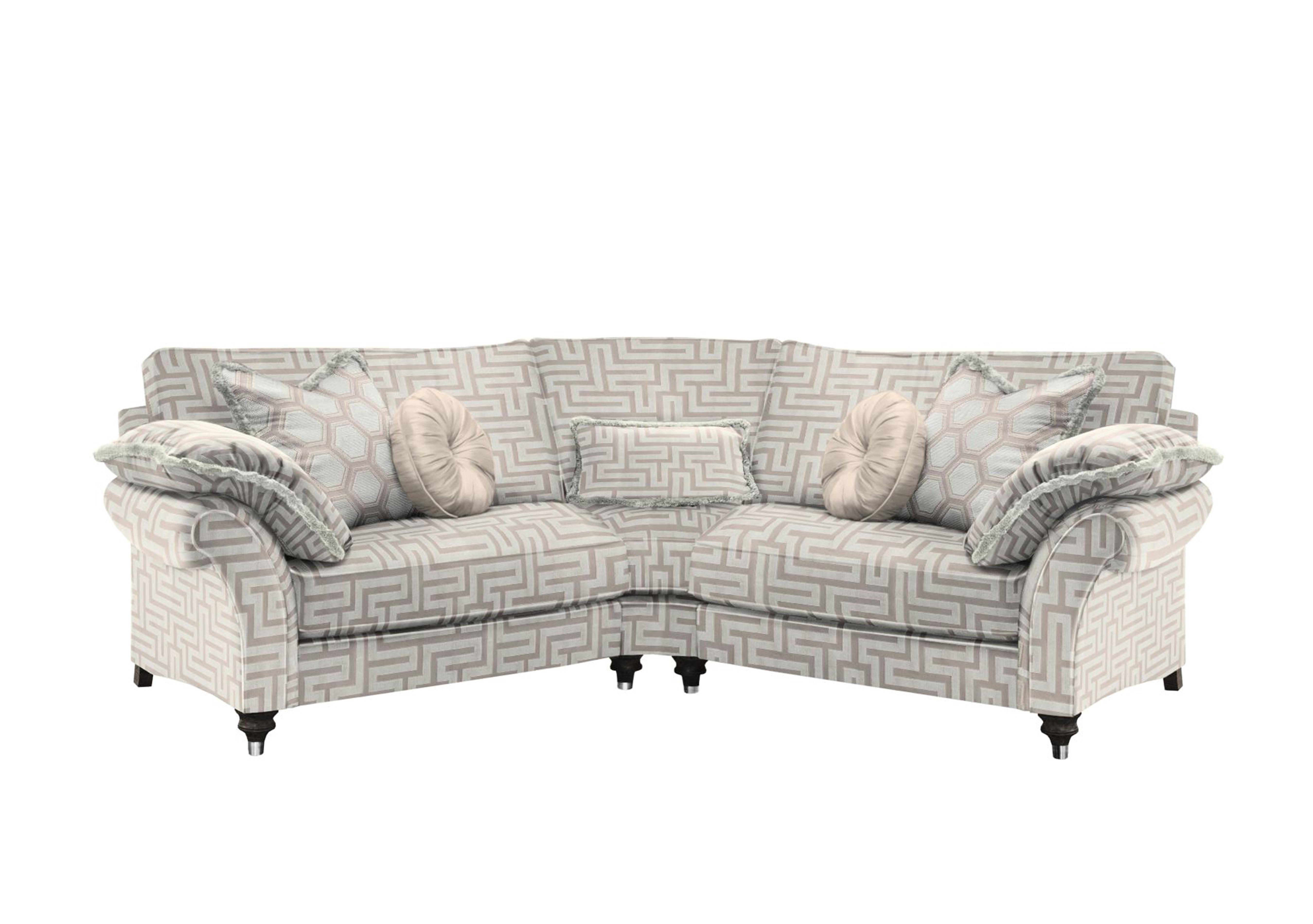 Princeton Ruched Grande Wedge Sofa in Apollo-Ophelia Ivory Eby/Stl on Furniture Village