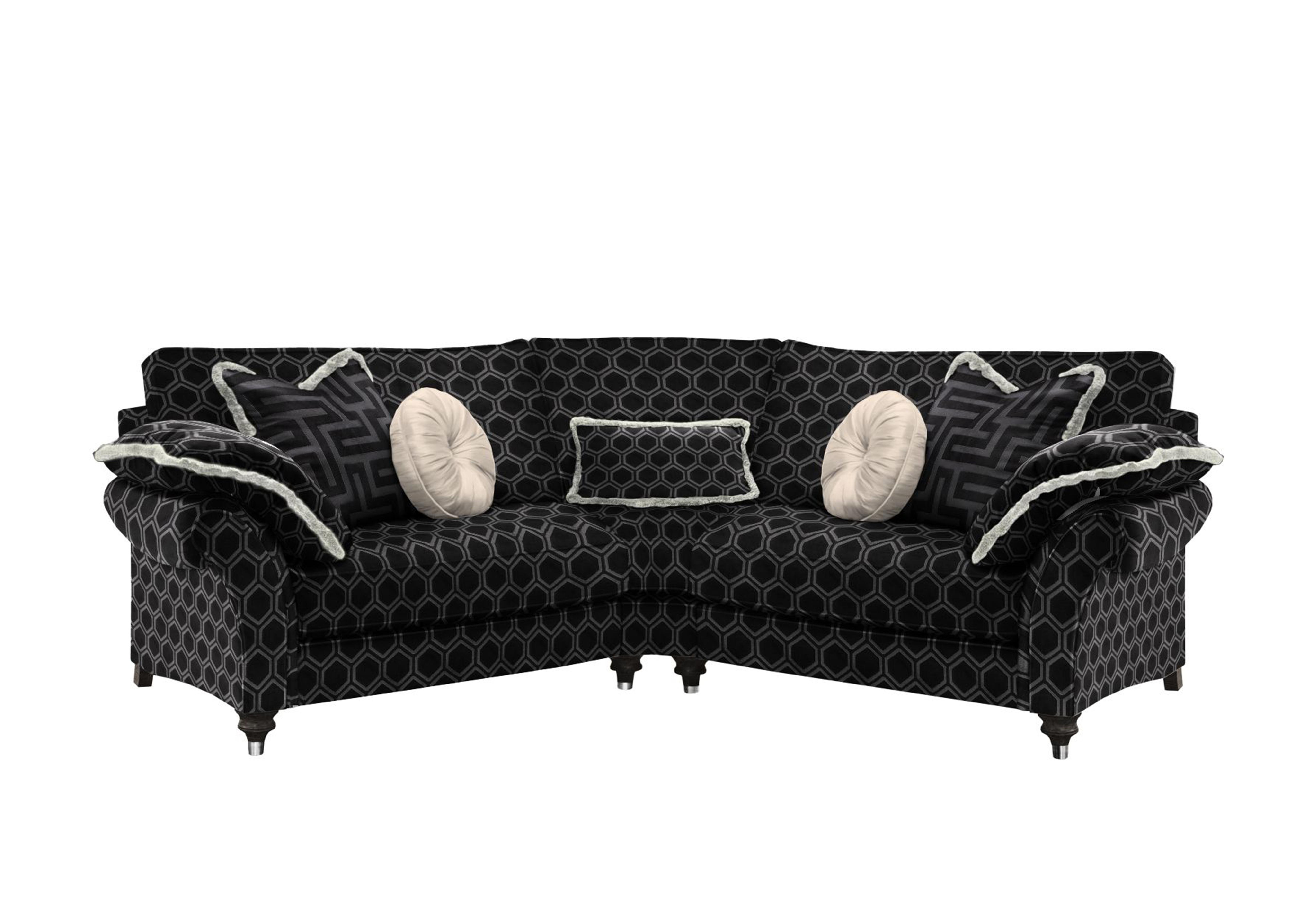 Princeton Ruched Grande Wedge Sofa in Ophelia Onyx-Onyx Eby/Stl on Furniture Village