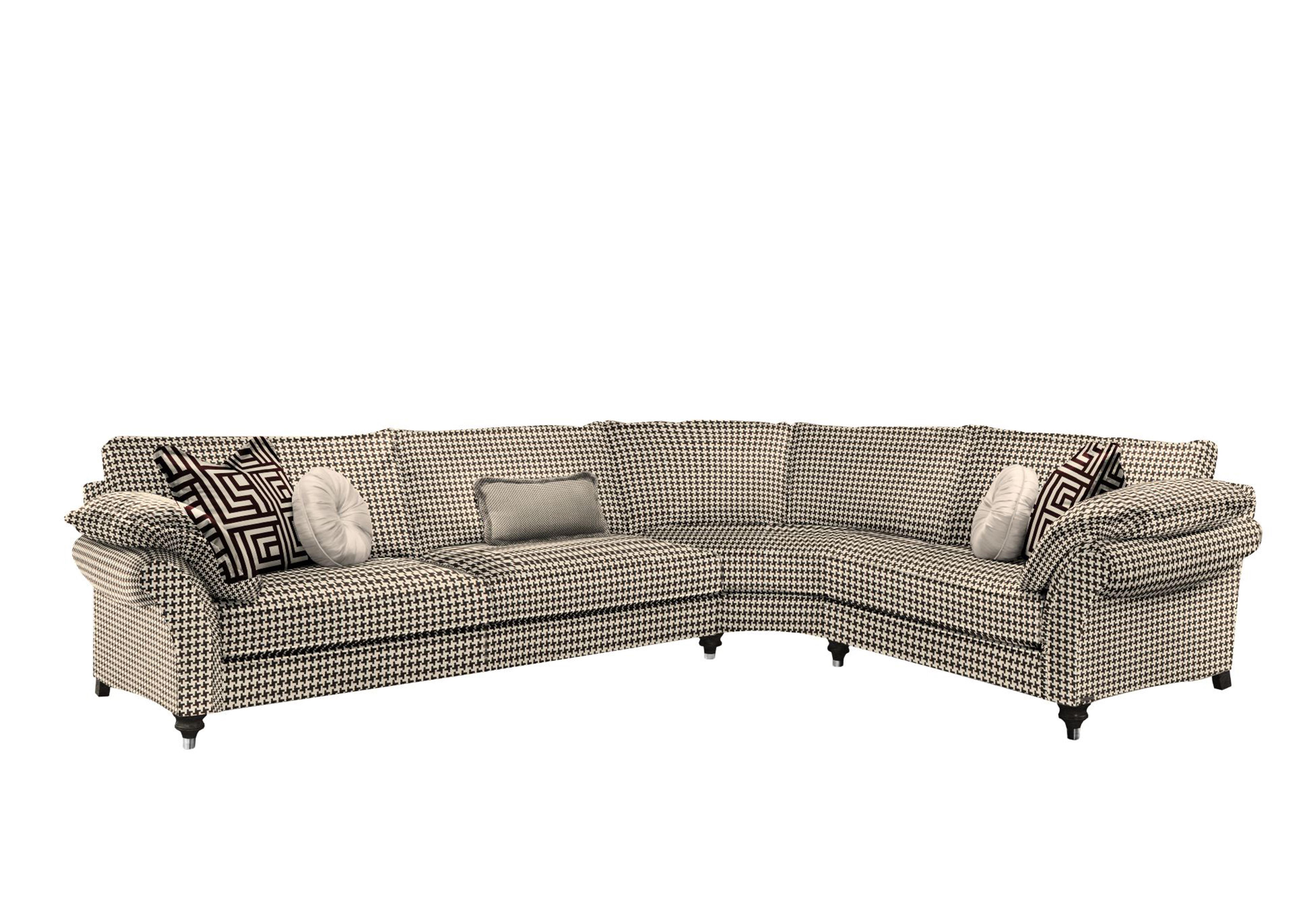 Princeton Ruched Medium Corner Sofa in Allure Noir Eby/Stl on Furniture Village