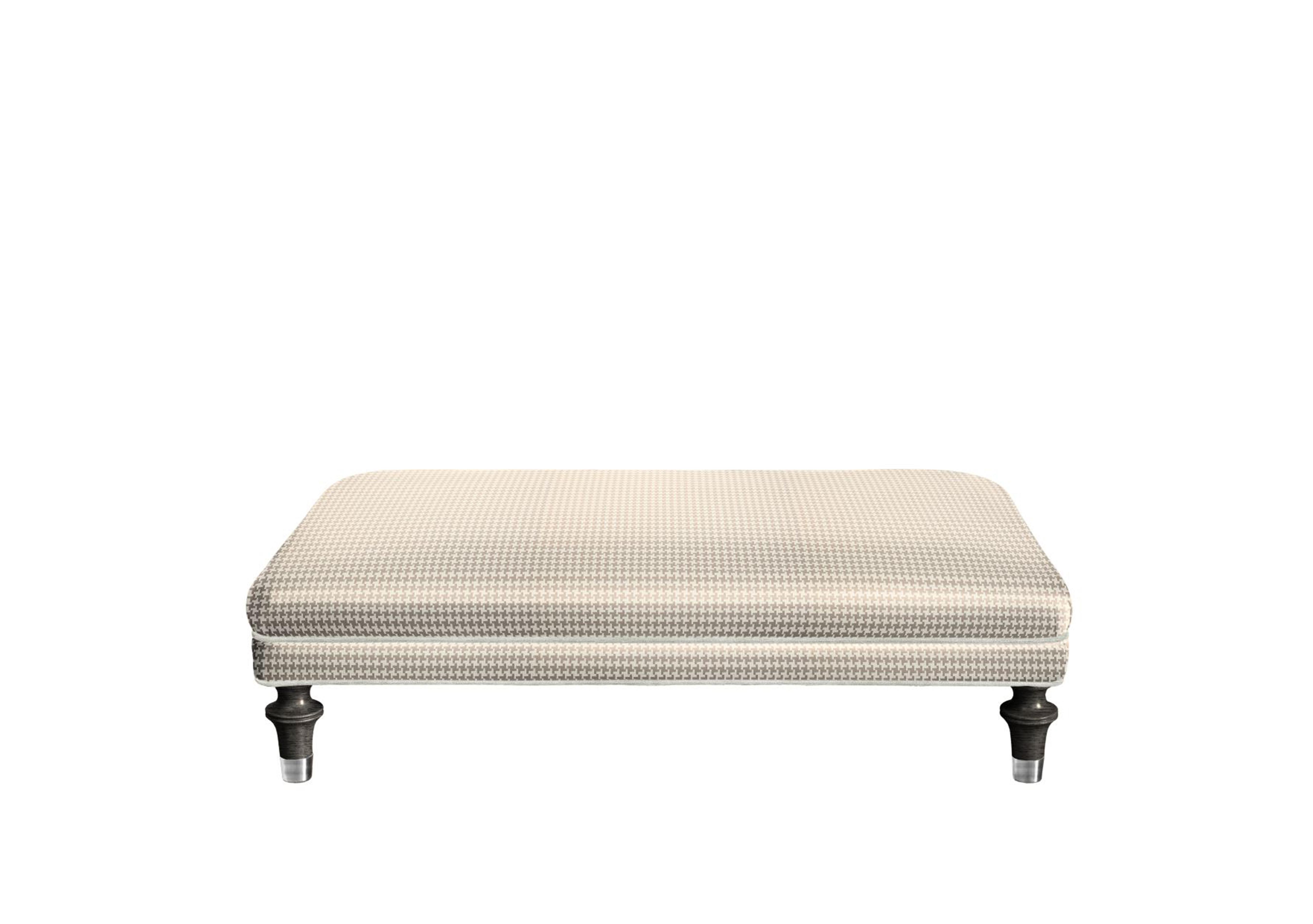 Princeton Rectangular Footstool in Allure Truffle Cp Eby/Stl on Furniture Village