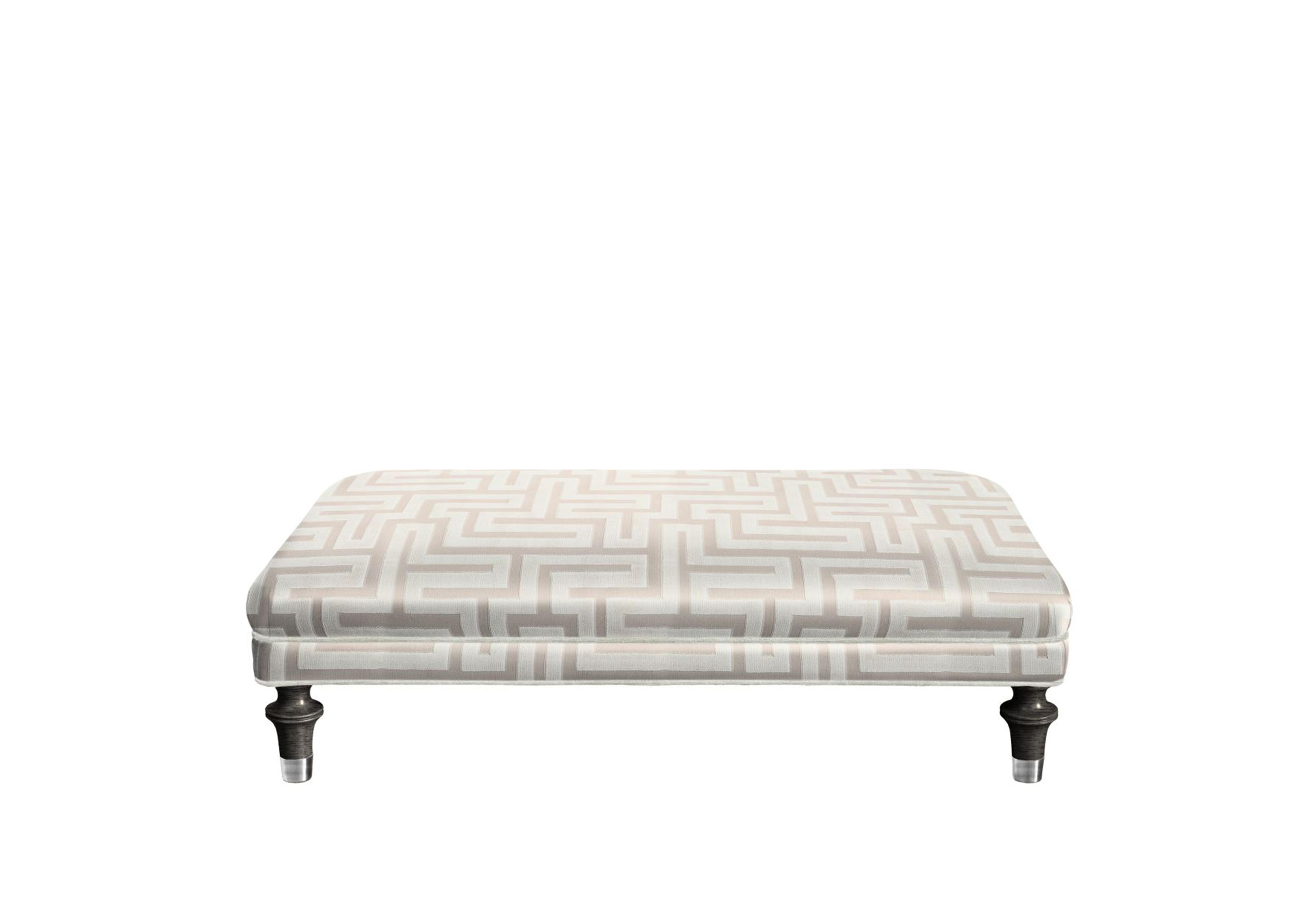 Princeton Rectangular Footstool in Apollo Ivory Cp Eby/Stl on Furniture Village