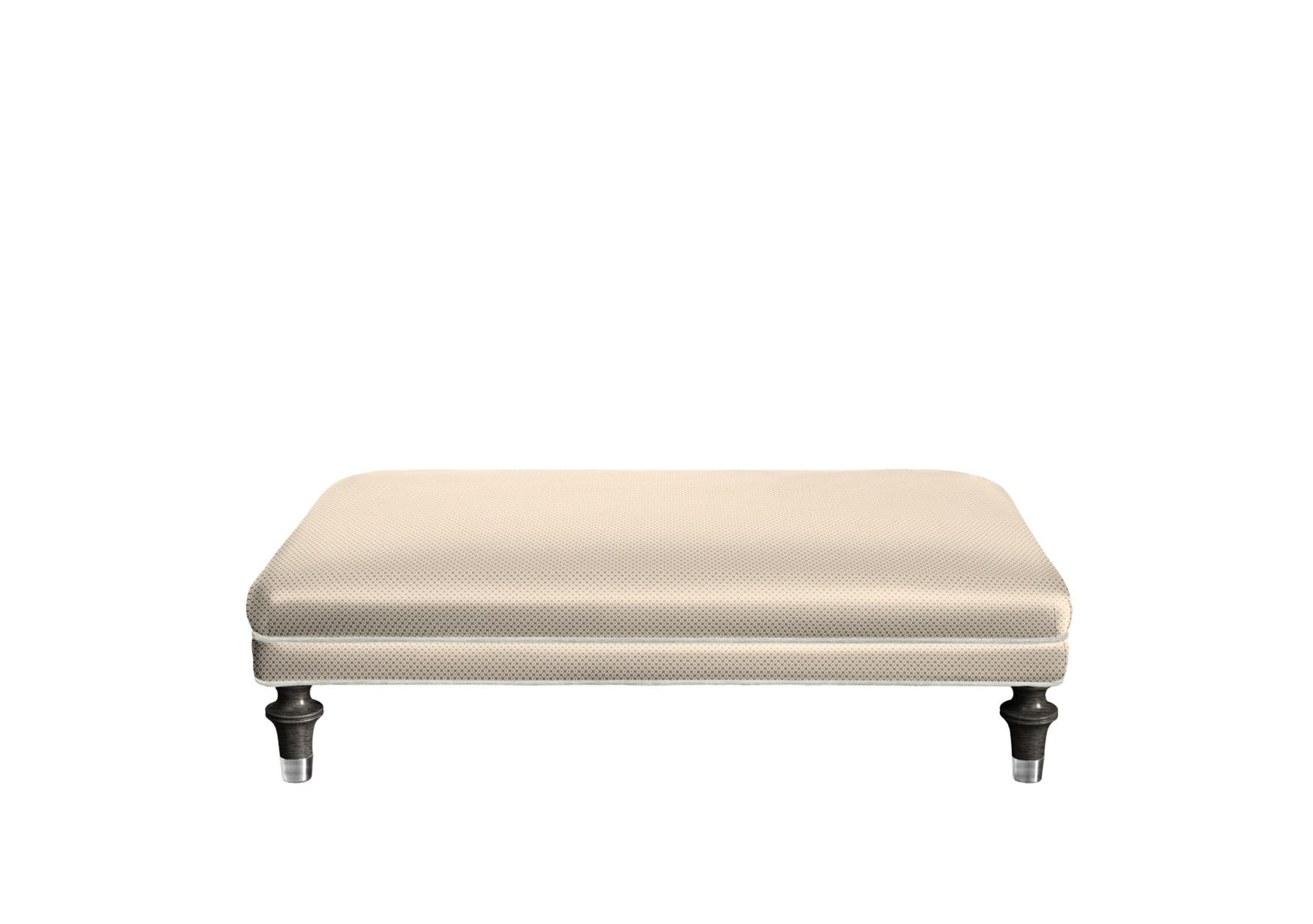 Princeton Rectangular Footstool in Cristalle Truffle Cp Eby/Stl on Furniture Village