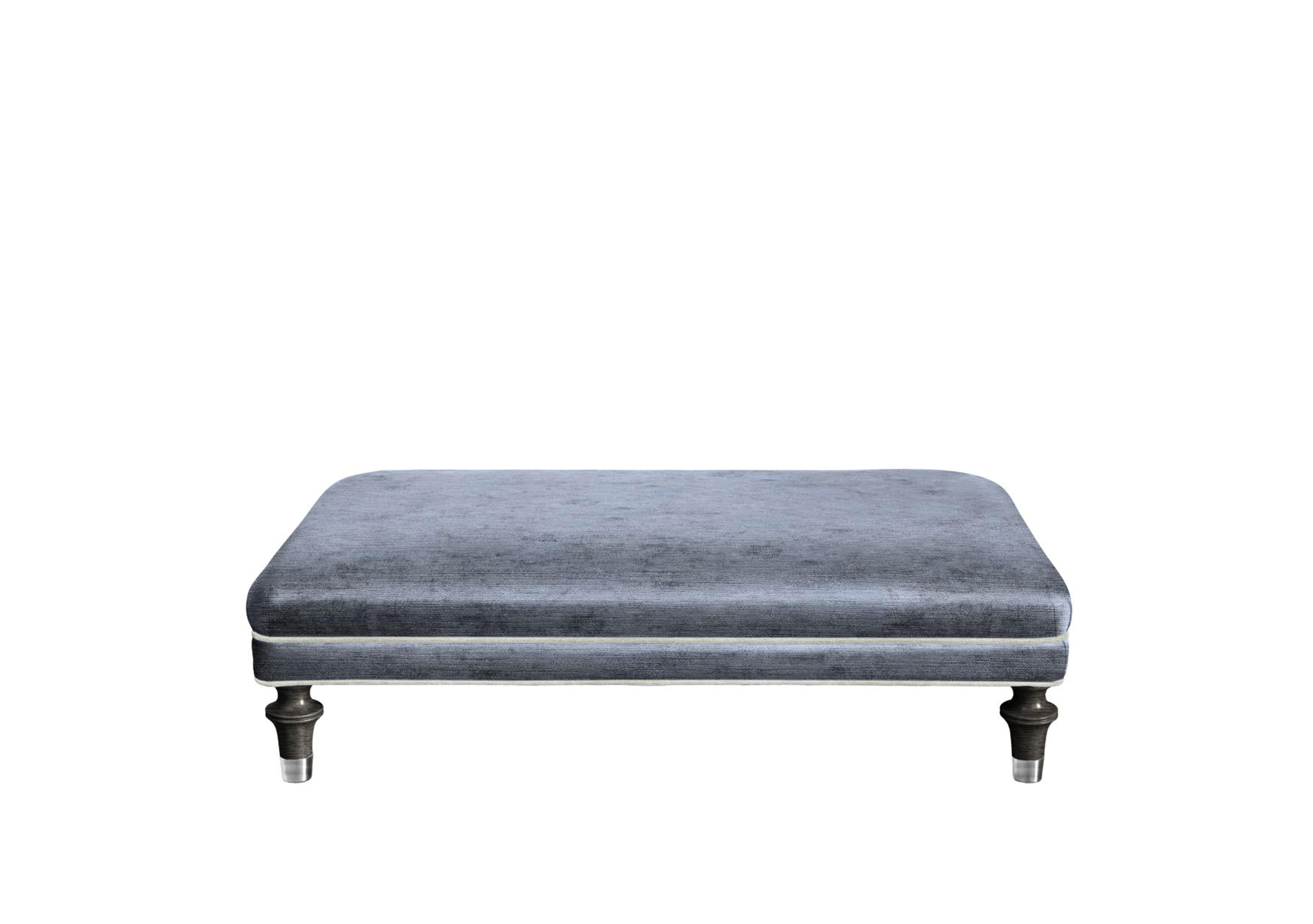 Princeton Rectangular Footstool in Monarch Anthracite Cp Eby/Stl on Furniture Village