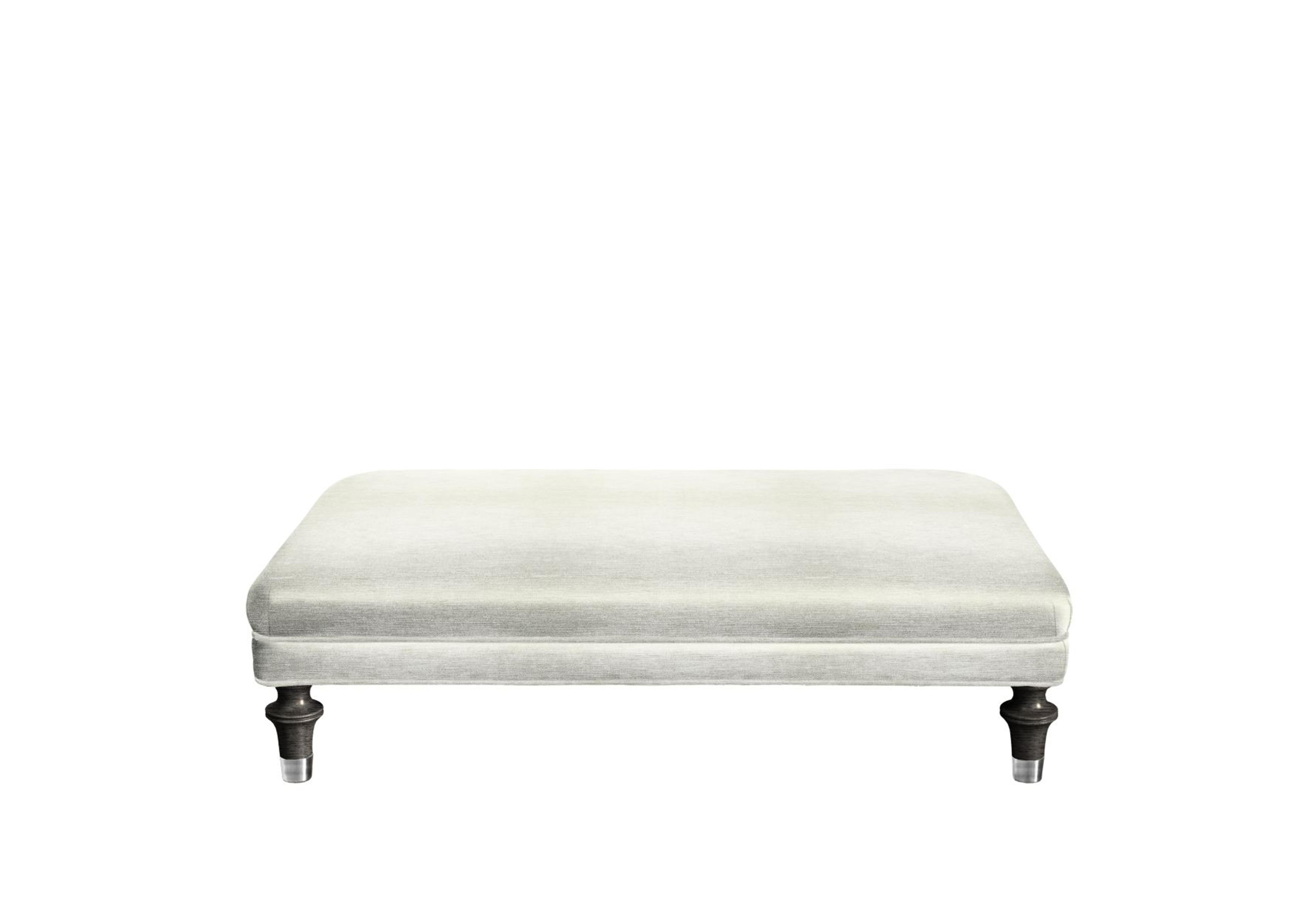 Princeton Rectangular Footstool in Monarch Natural Sp Eby/Stl on Furniture Village