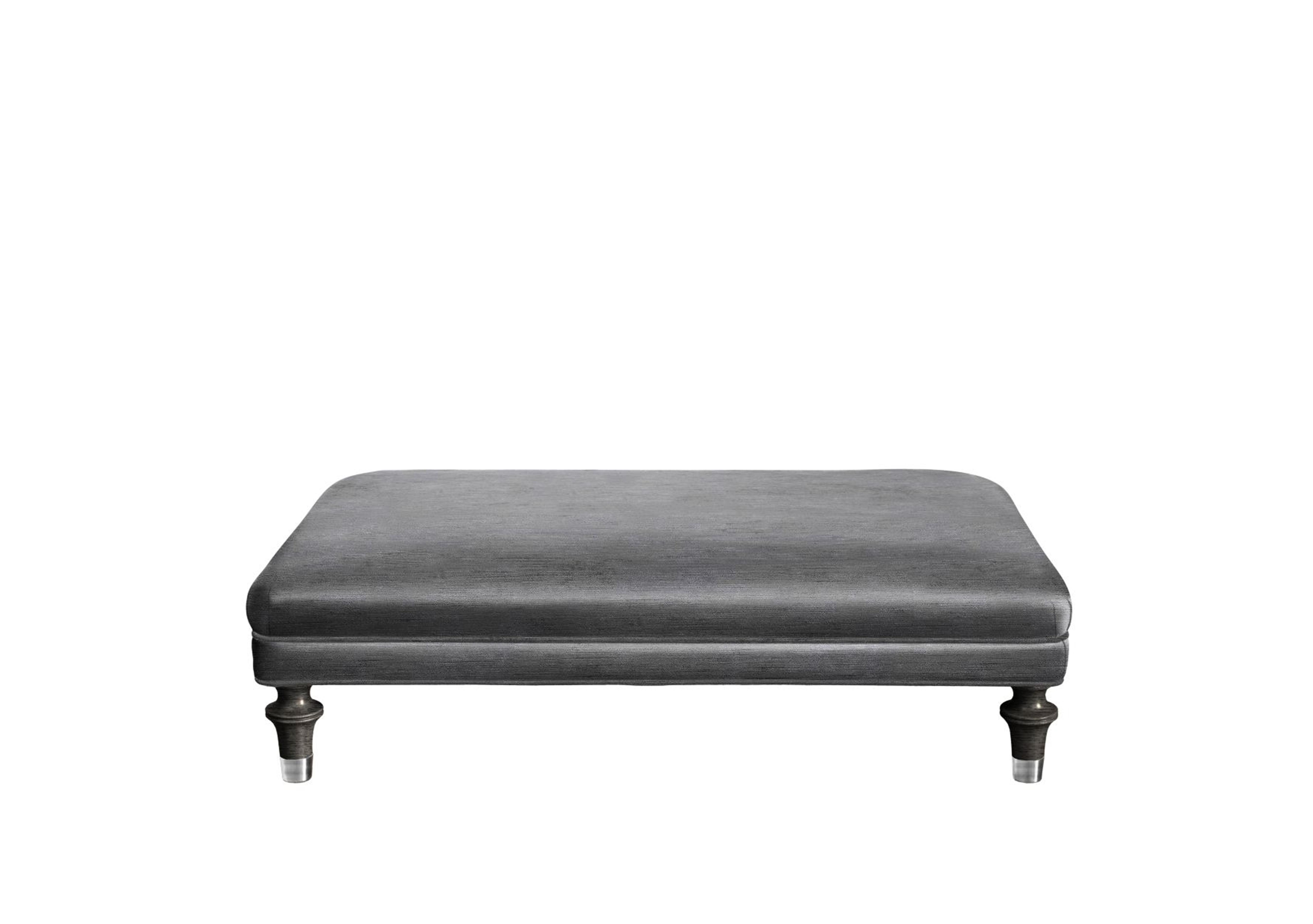Princeton Rectangular Footstool in Monarch Steel Sp Eby/Stl on Furniture Village