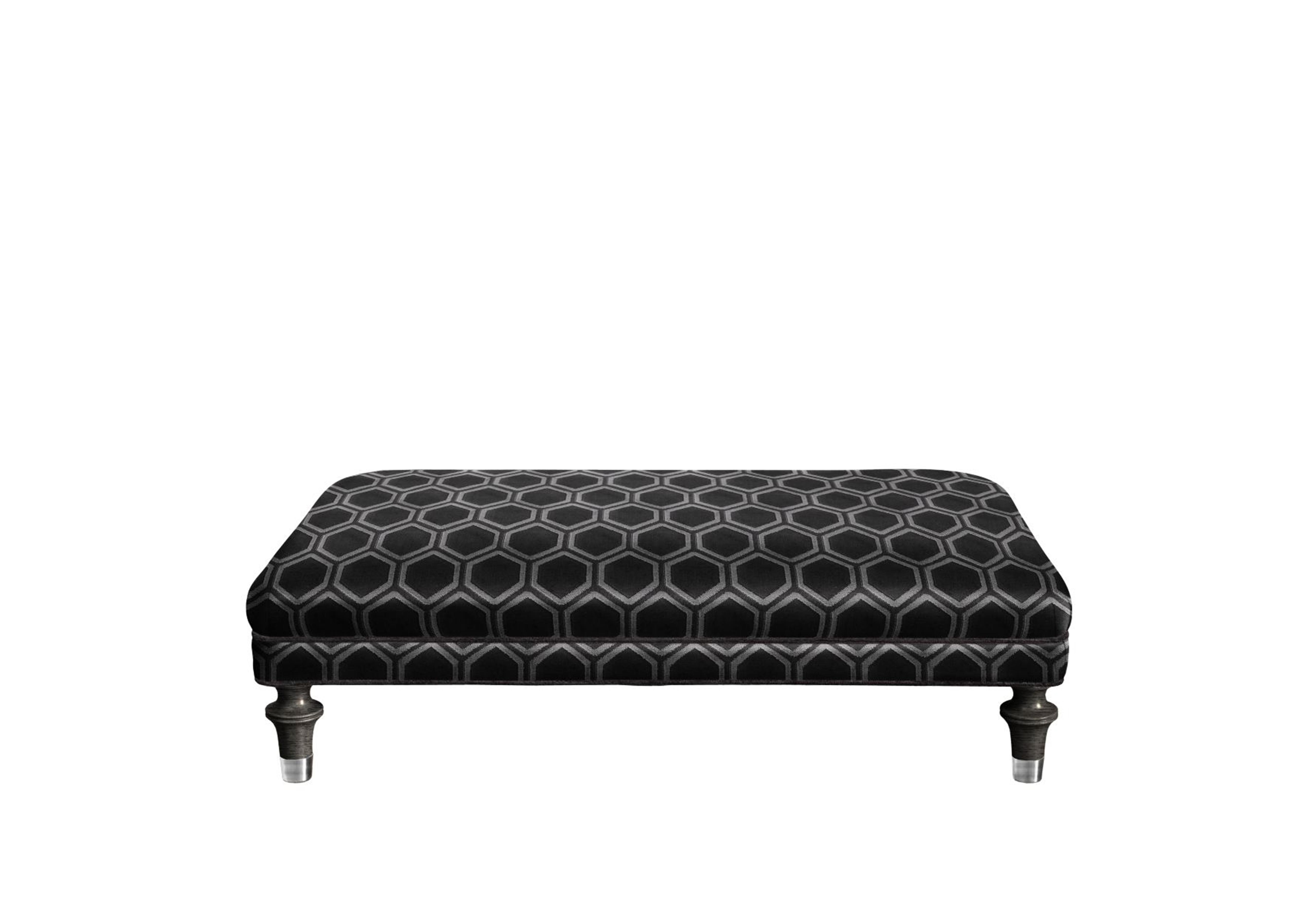 Princeton Rectangular Footstool in Ophelia Onyx Cp Eby/Stl on Furniture Village