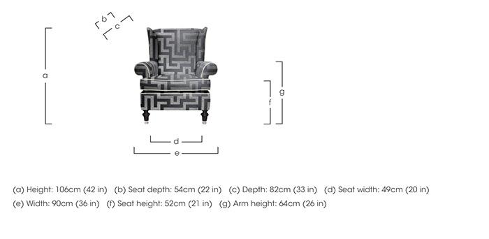 Princeton Wing Chair in  on Furniture Village